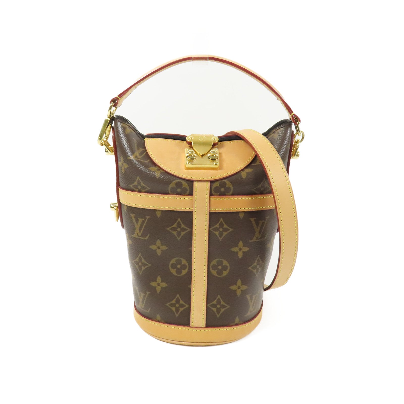 LOUIS VUITTON Monogram Duffle金扣手挽肩背兩用袋
