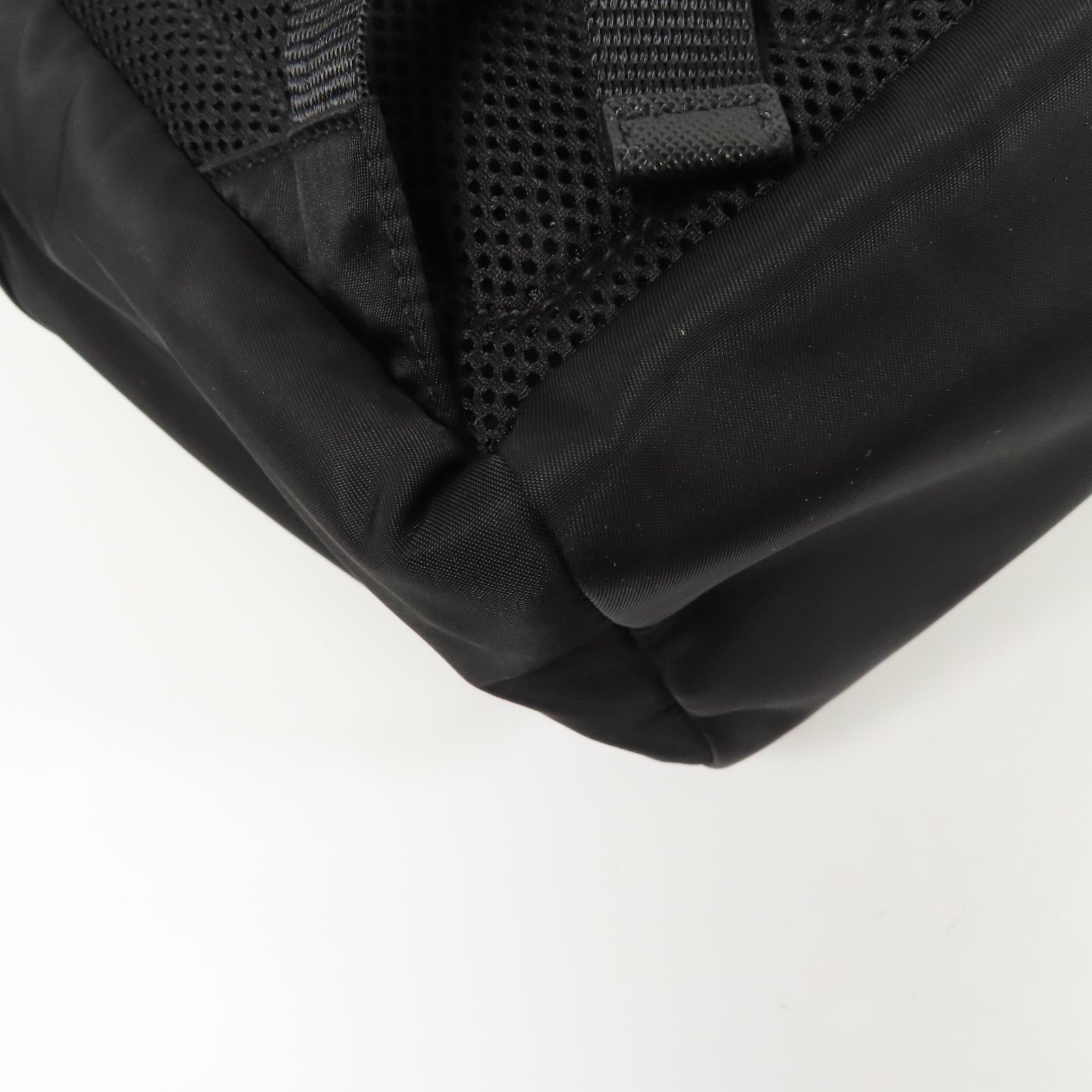 PRADA SHW Re-Nylon Saffiano Leather Backpack 2VZ104 2DMG F0002 Black 6863