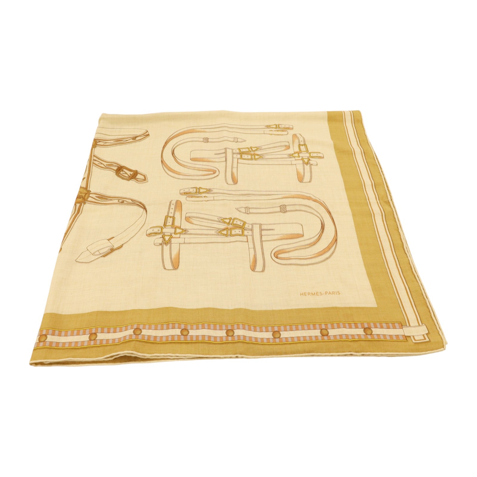 HERMES 羊絨/絲質Scarf 140x140絲巾