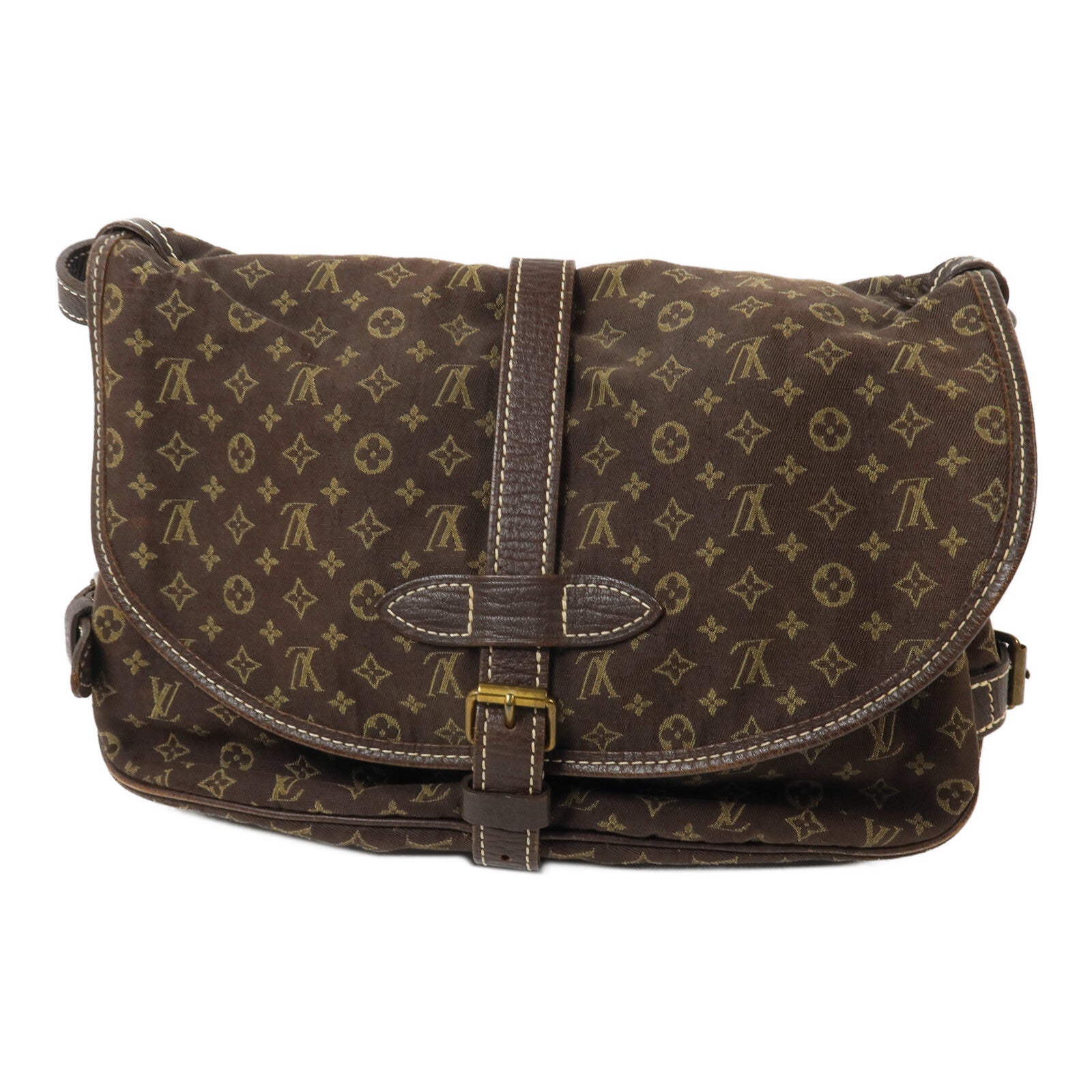 LOUIS VUITTON Monogram Mini Lin Saumur肩背袋