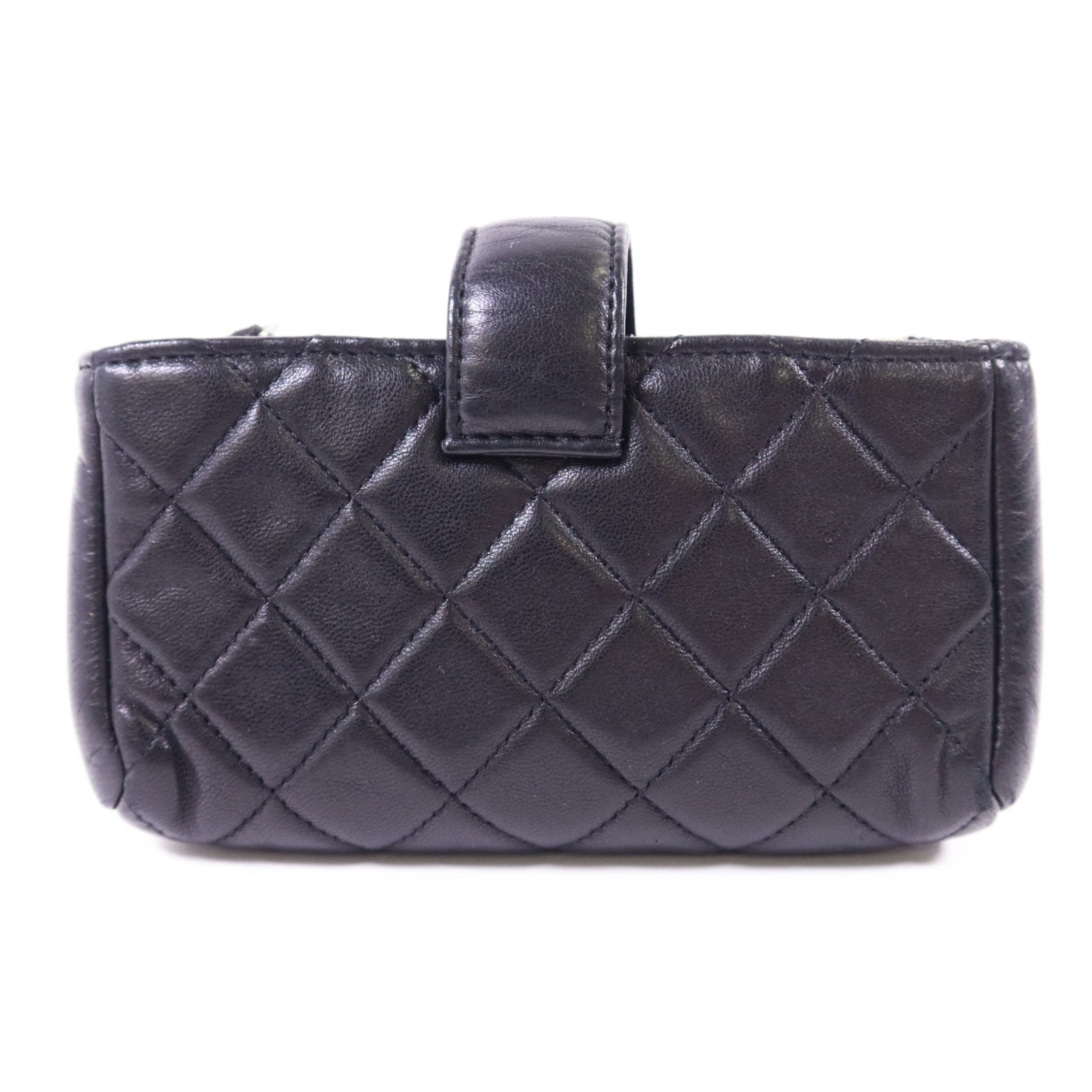 CHANEL 羊皮皮革Card Case銀扣卡片套