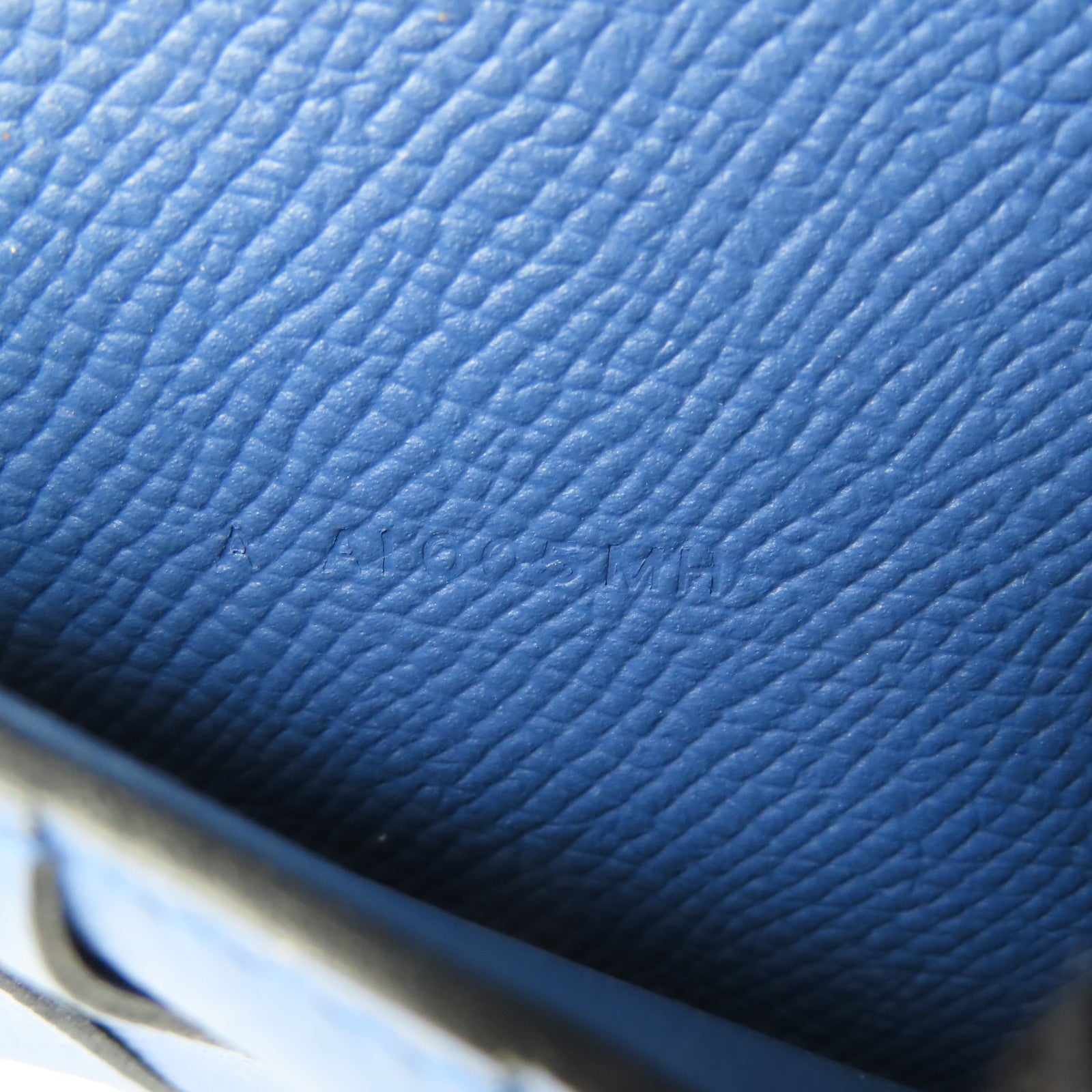 HERMES (PRICE DOWN) PHW Kelly Short Wallet Epsom Leather 7E Bleu Brighton