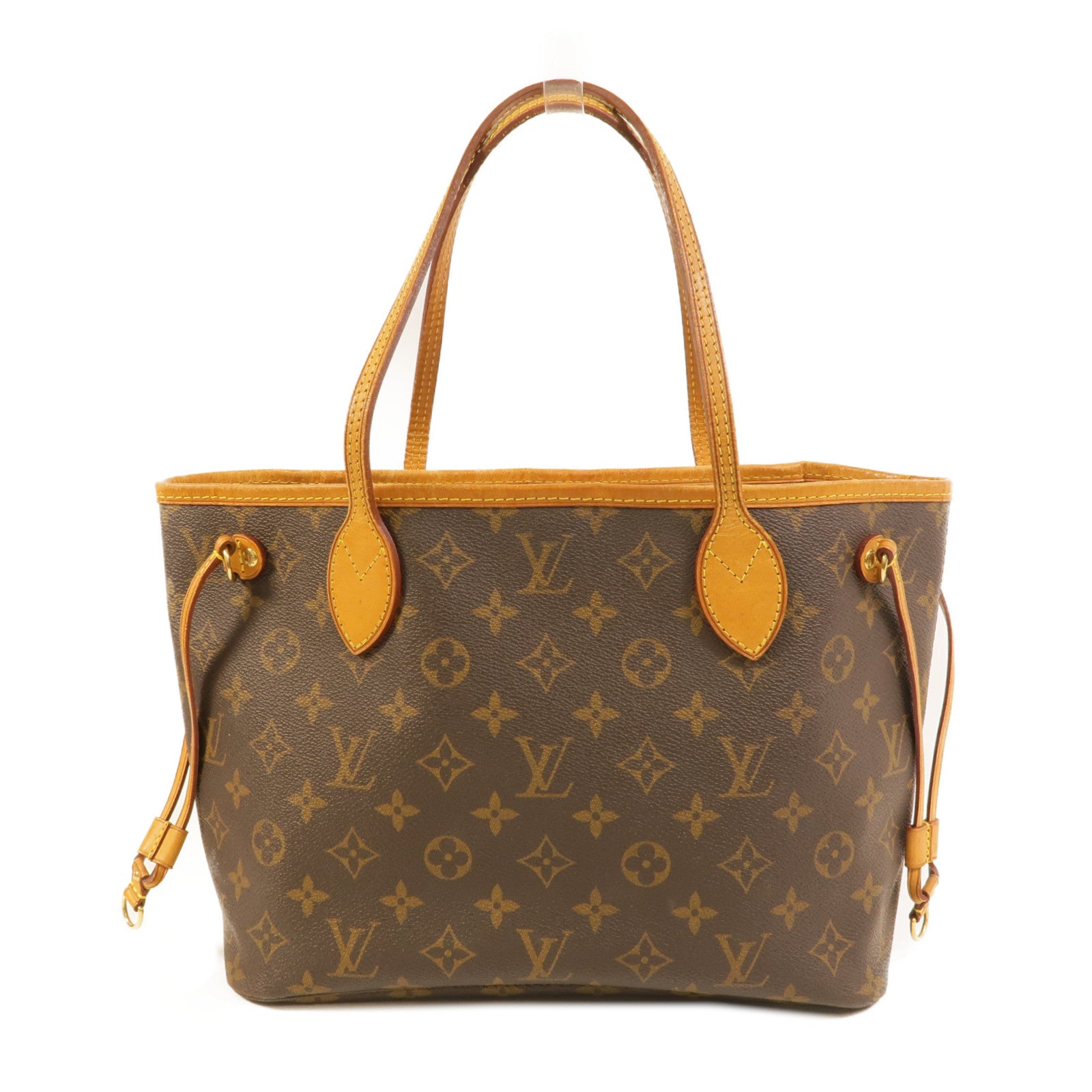 LOUIS VUITTON Monogram Neverfull PM金扣肩背袋