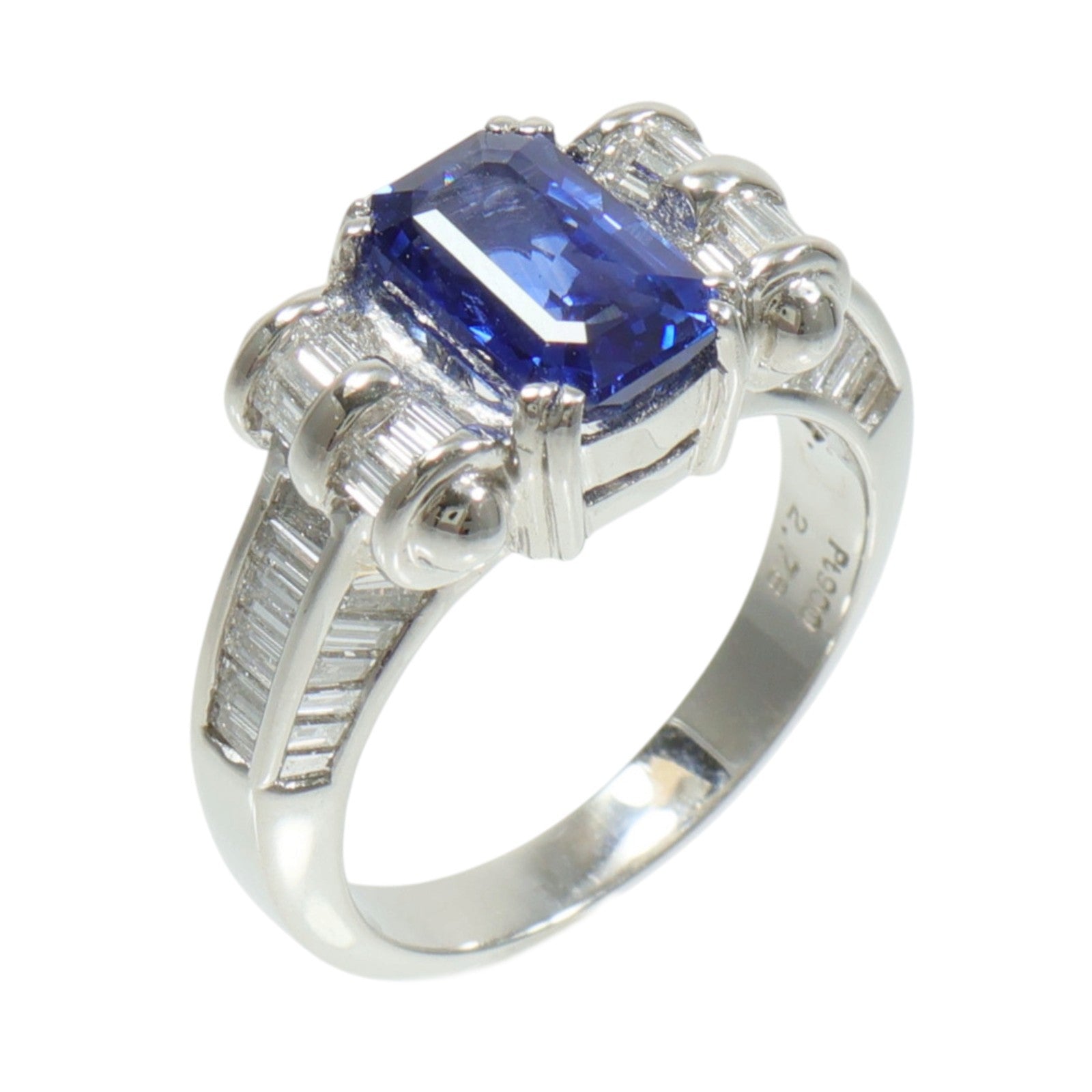JEWELRY PT900鉑金Sapphire Diamond Ring藍寶石/鑽石戒指
