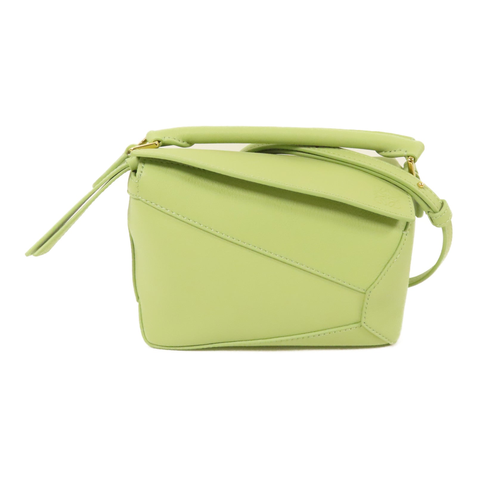 LOEWE 牛皮皮革Mini Puzzle Edge Bag金扣手挽肩背兩用袋