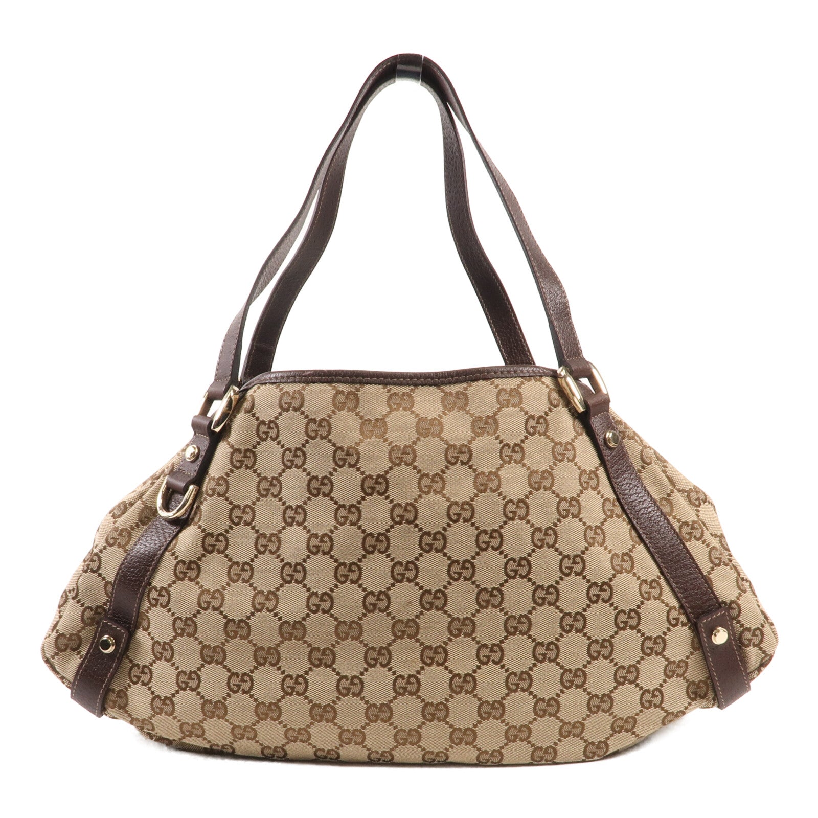 GUCCI 帆布Abbey金扣肩背袋