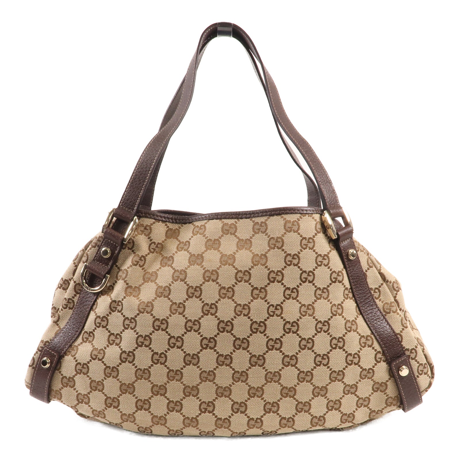 GUCCI 帆布Abbey金扣肩背袋