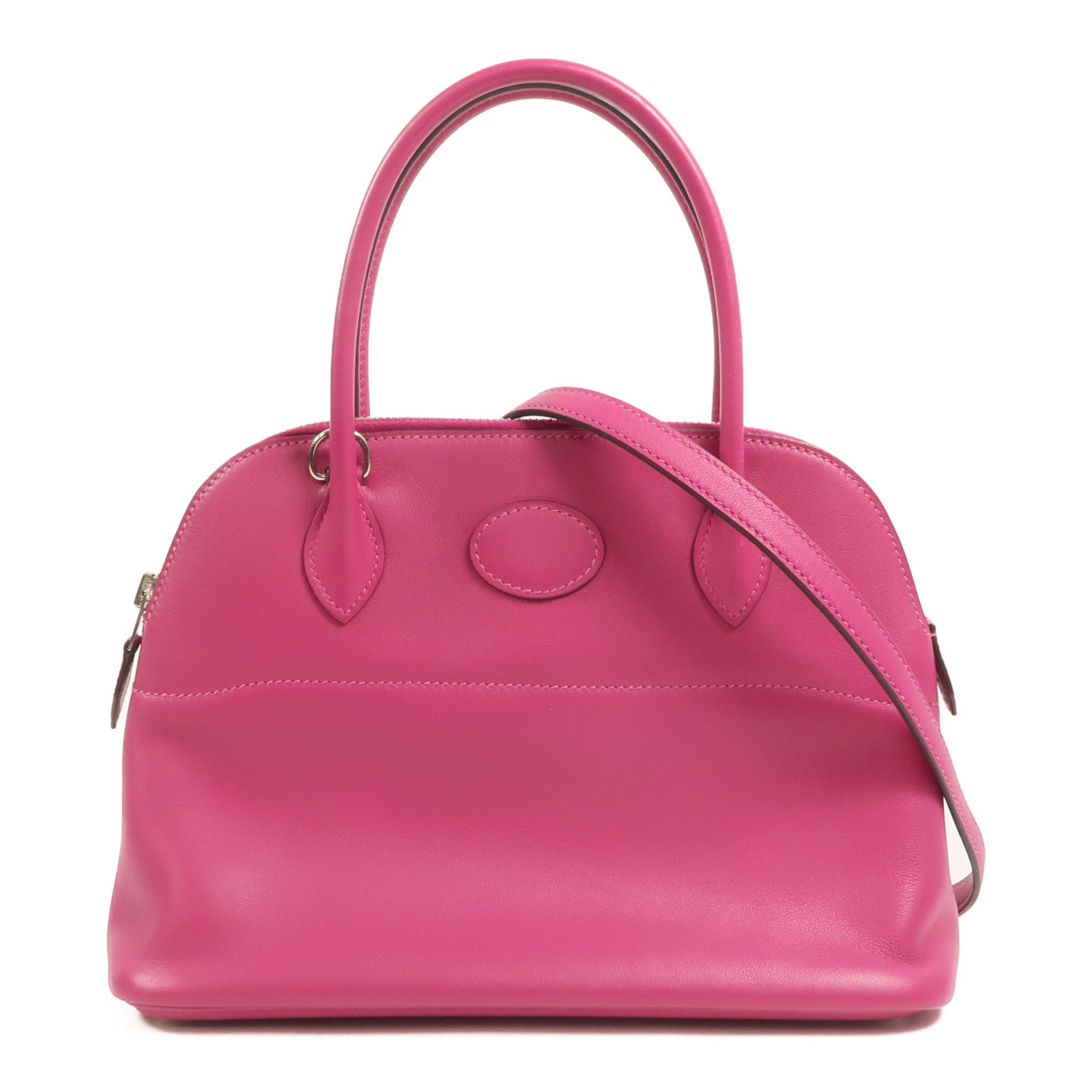 HERMES Veau Swift皮革Bolide 27手挽袋Rose Pourpre