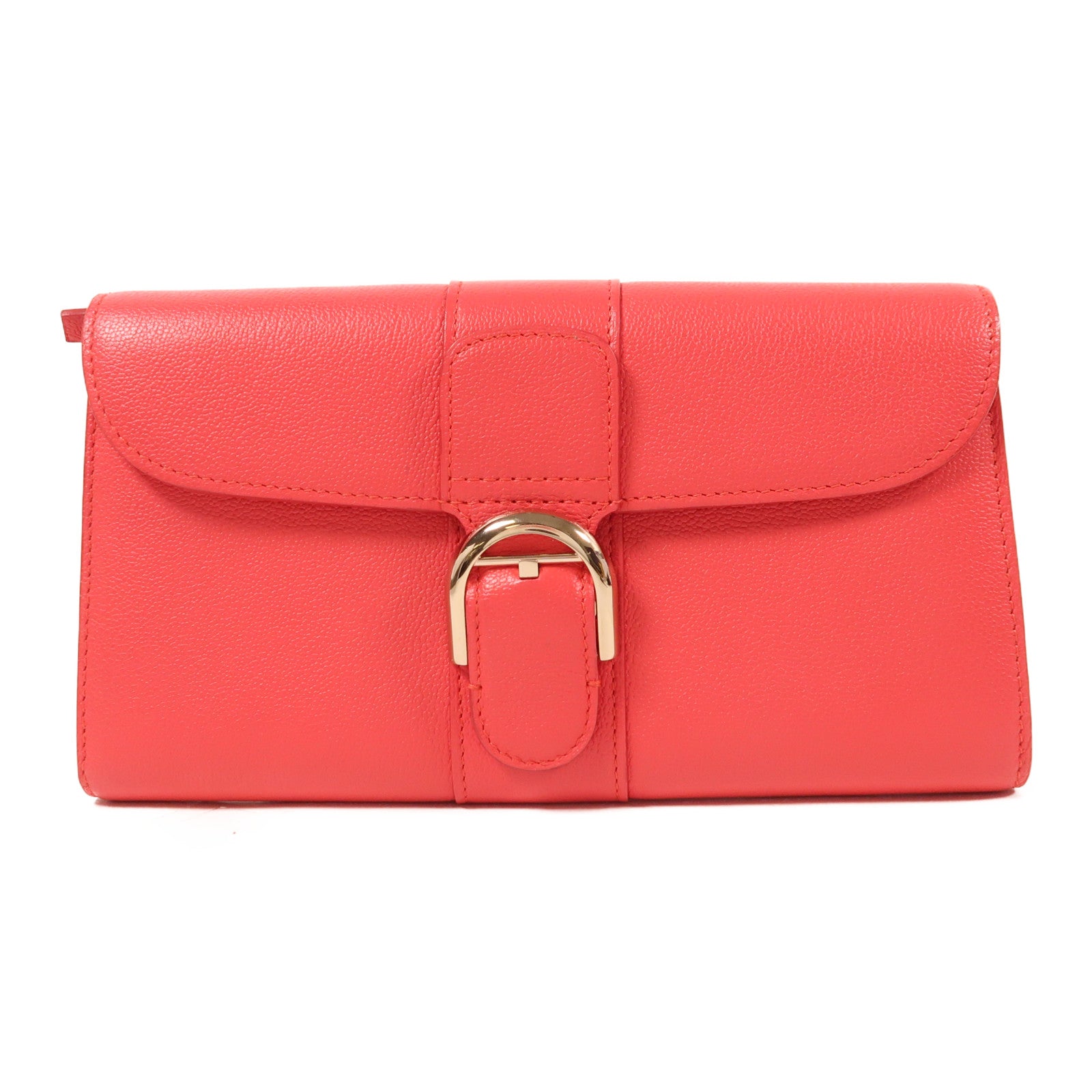 Delvaux 牛皮皮革Brillant Long Wallet銀扣長錢包