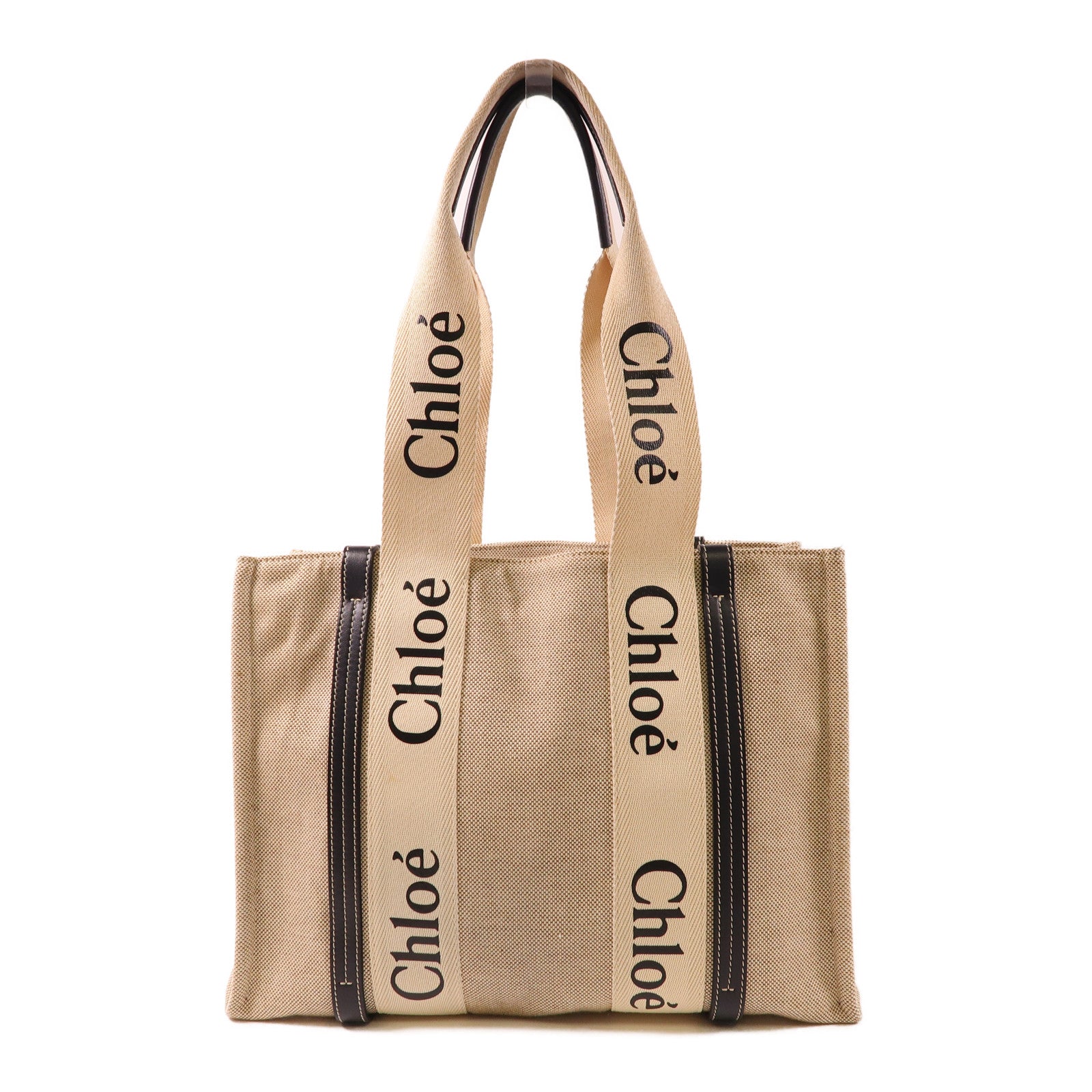 Chloe 帆布Woody Tote Bag手挽袋