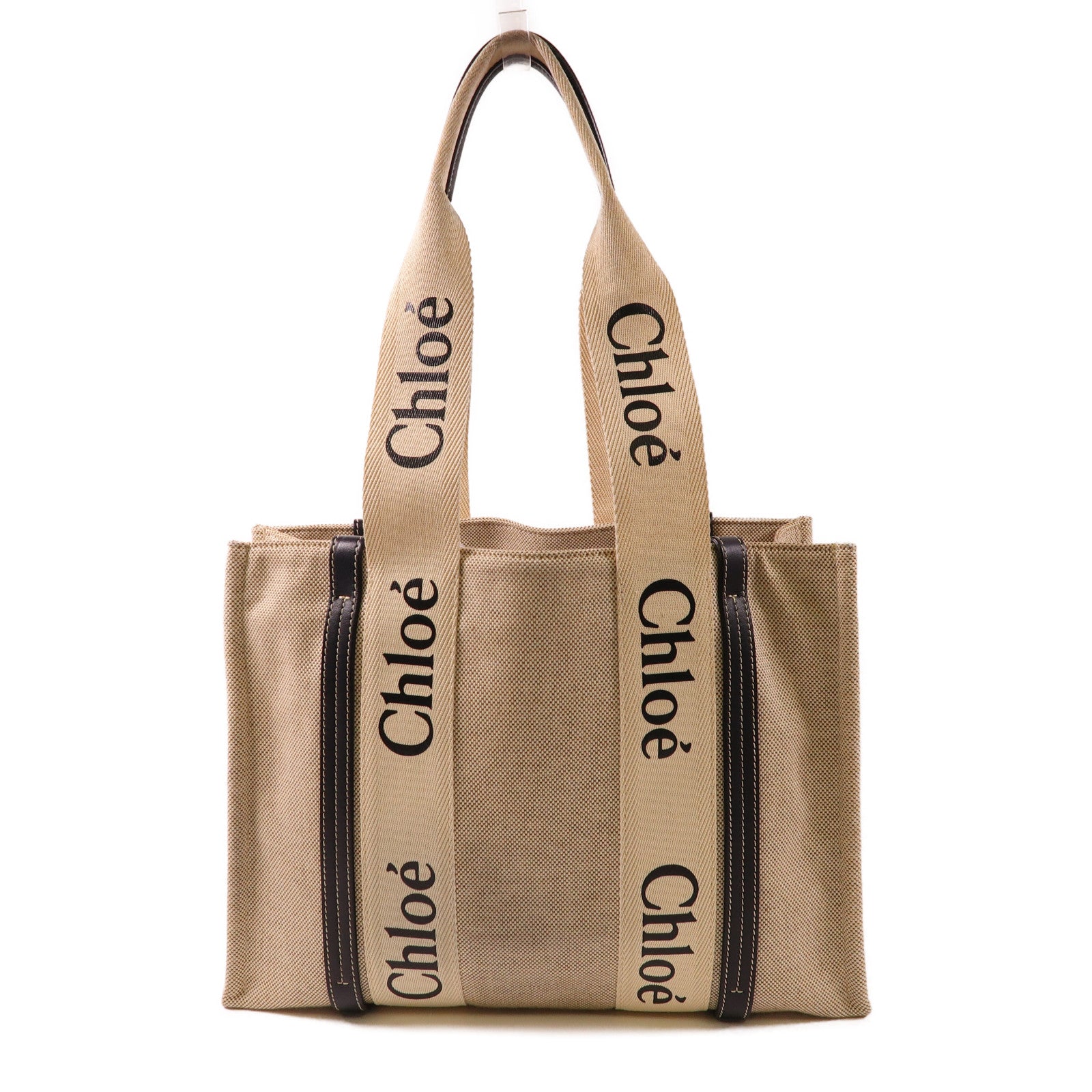 Chloe 帆布Woody Tote Bag手挽袋