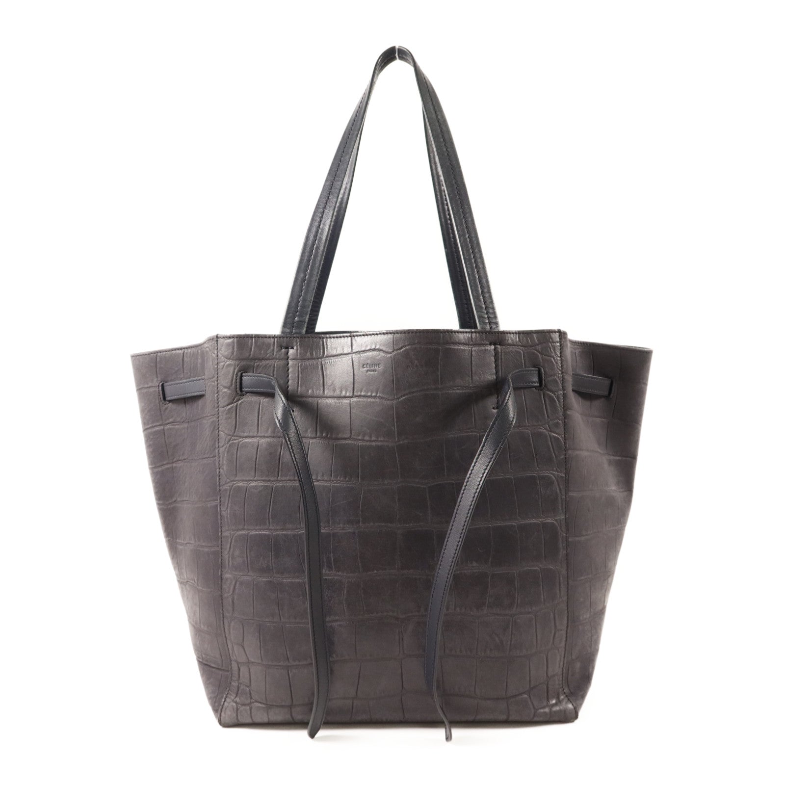 CELINE 牛皮皮革Small Cabas Phantom金扣肩背袋