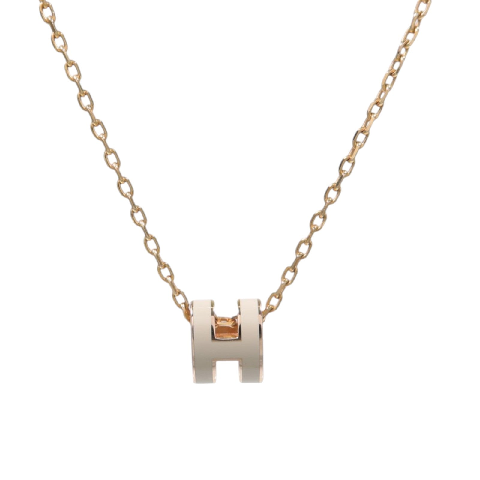 HERMES 金屬/琺瑯Mini Pop H Necklace項鍊