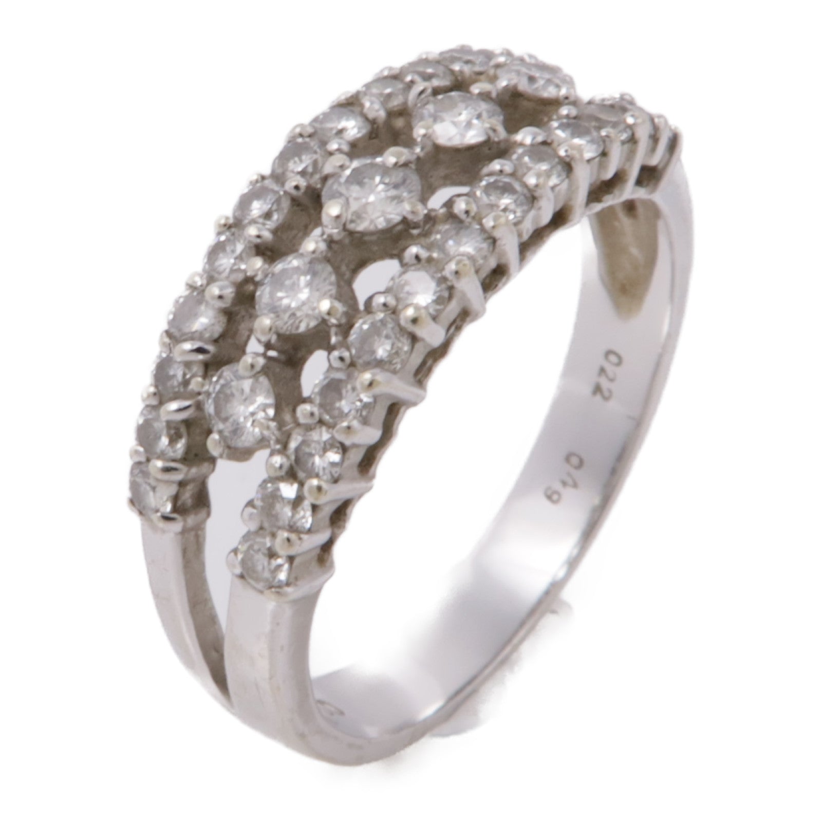 JEWELRY 【激減優惠】18K白金Diamond Ring鑽石戒指US#6.25