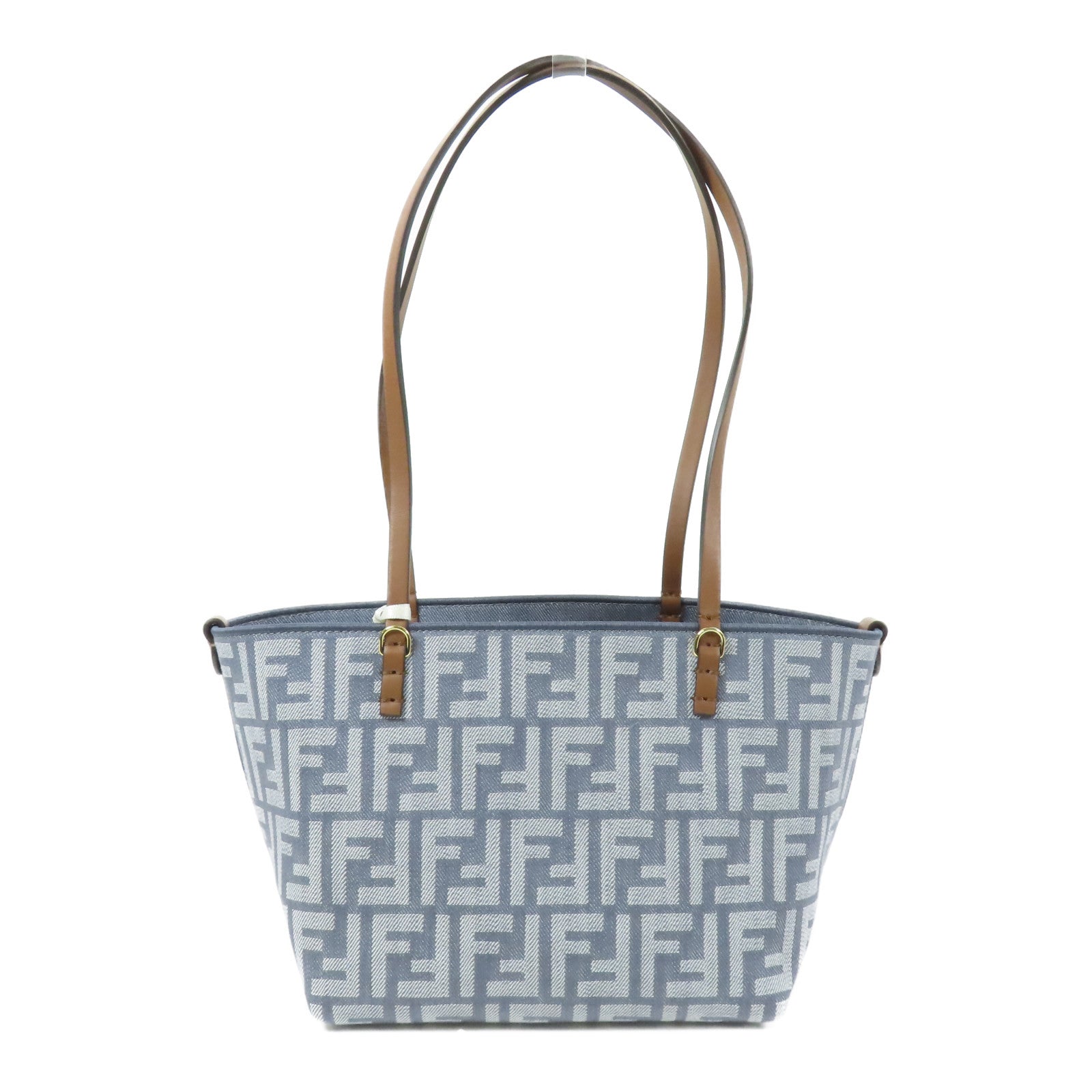 FENDI GHW Small Roll Shoulder Bag 8BH424 AUT4 F1SXQ Denim Blue