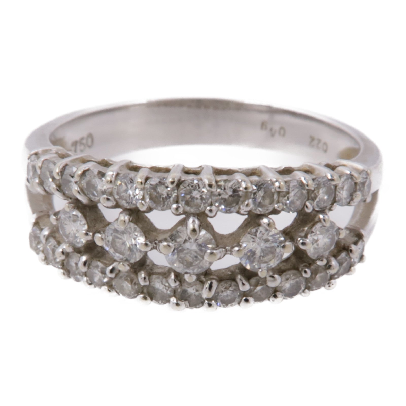 JEWELRY 18K白金Diamond Ring鑽石戒指US#6.25