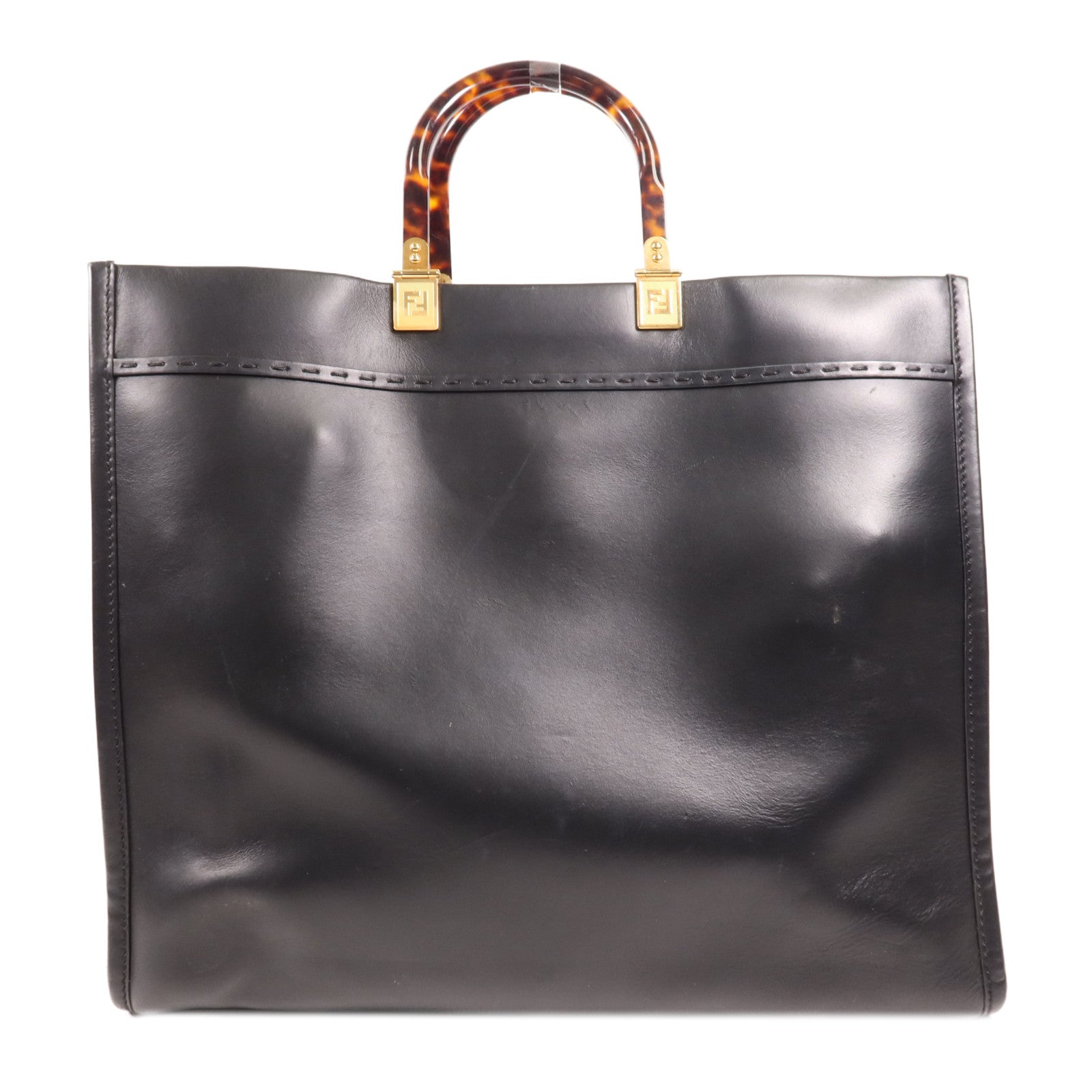 FENDI 牛皮皮革Sunshine Large金扣手挽袋