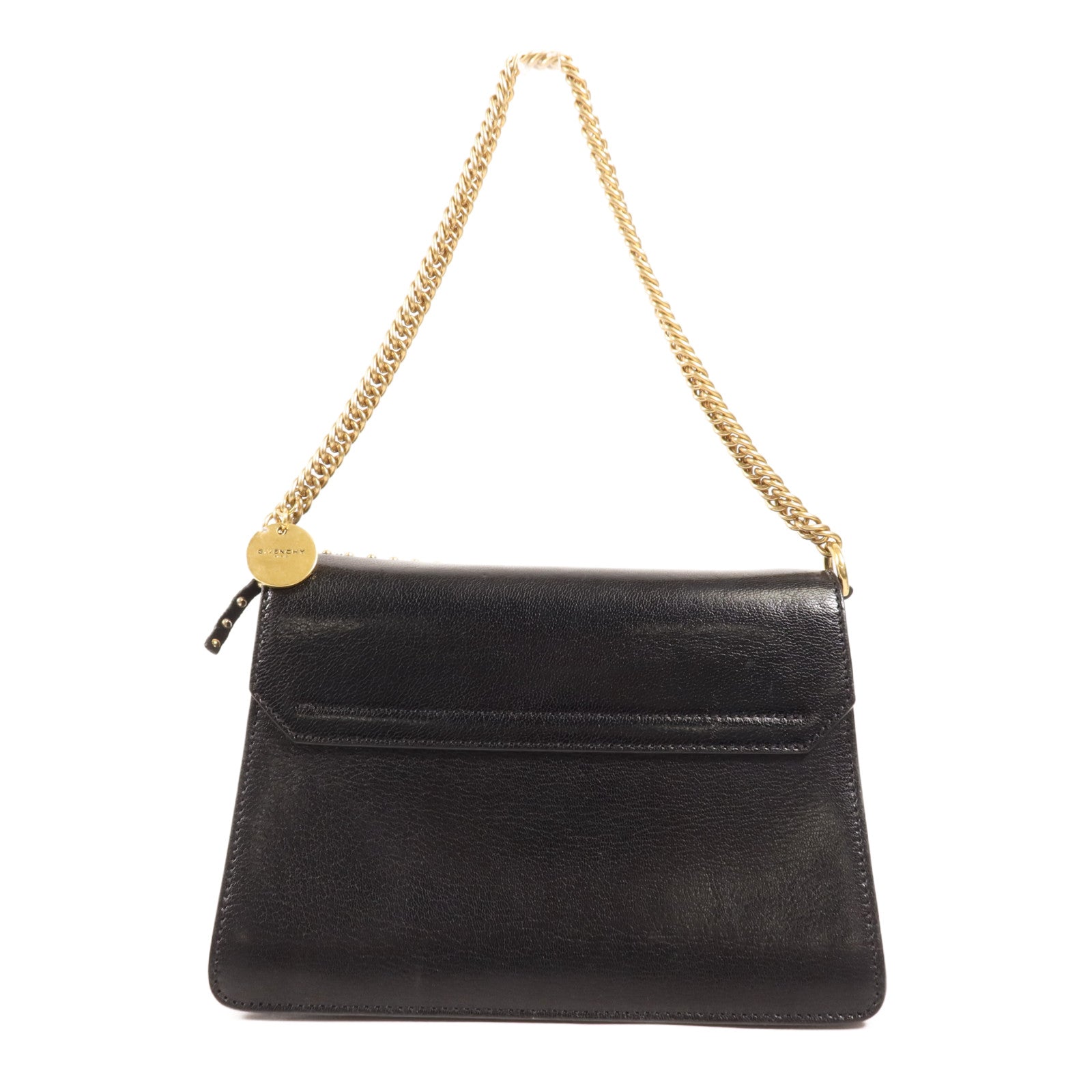 GIVENCHY 皮革Shoulder Bag金扣手挽肩背兩用袋