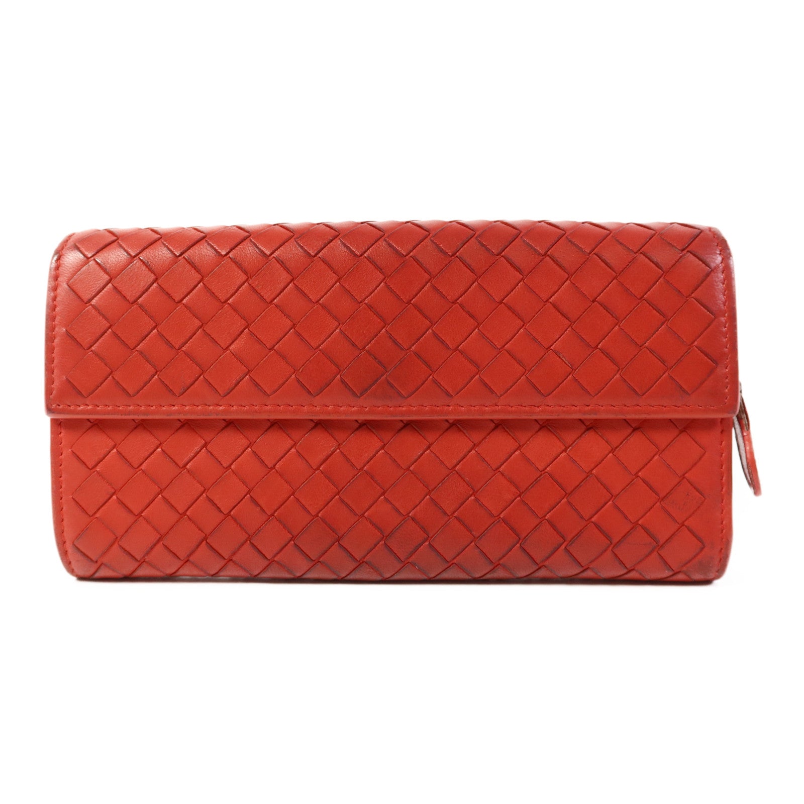 BOTTEGA VENETA 【激減優惠】牛皮皮革Long Bifold Wallet長錢包
