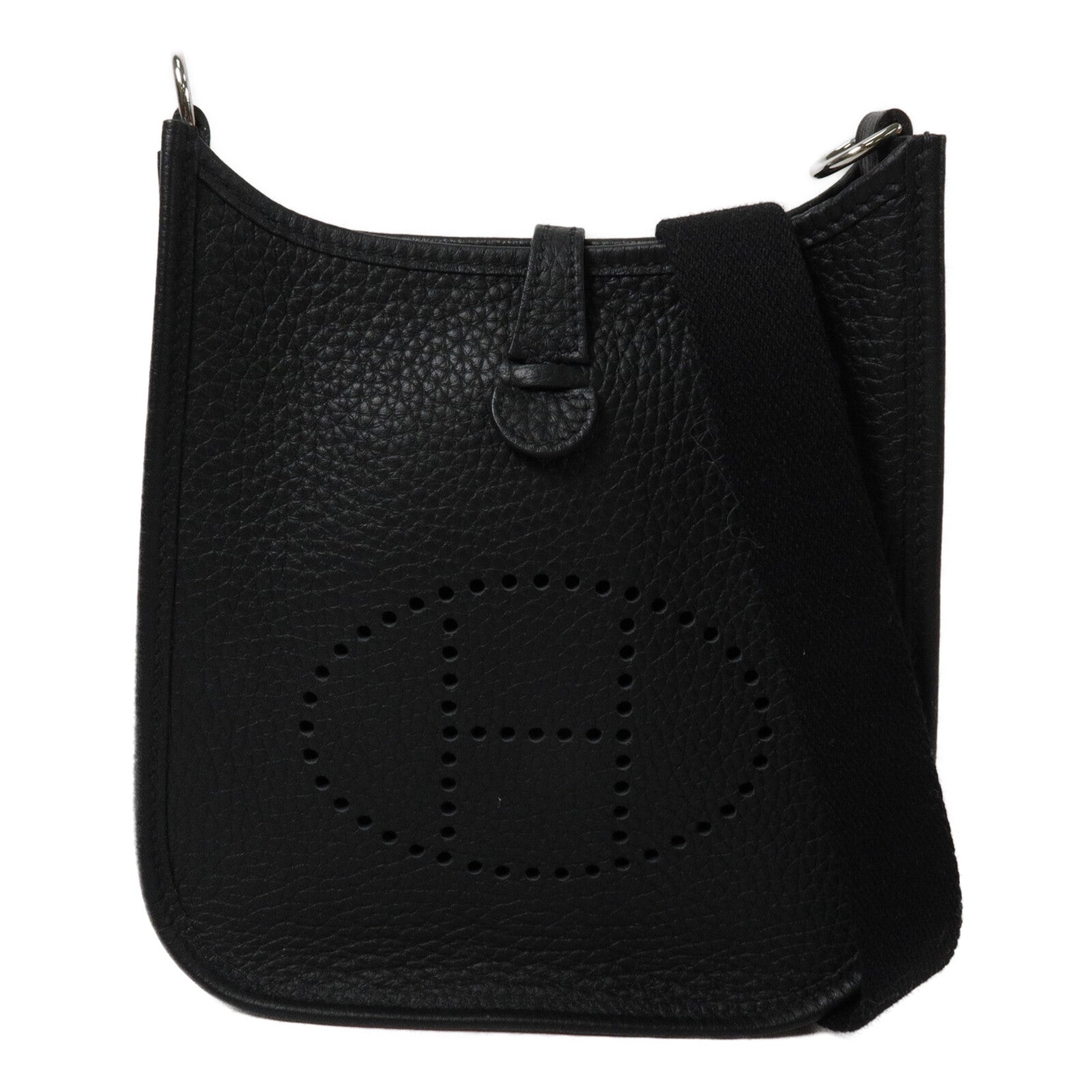 HERMES Clemence皮革Evelyne TPM肩背袋Noir