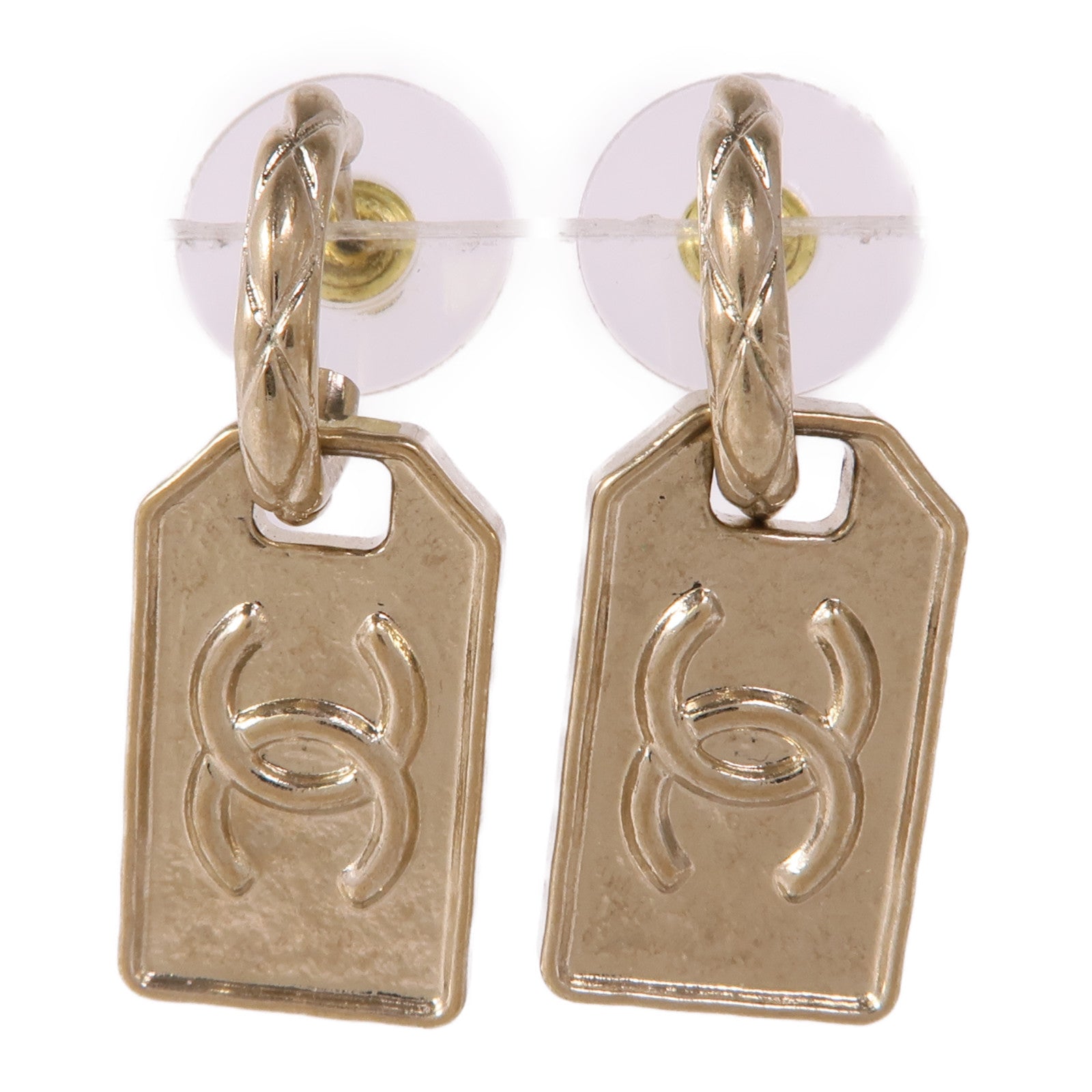 CHANEL CC Earrings Accessories Metal Gold