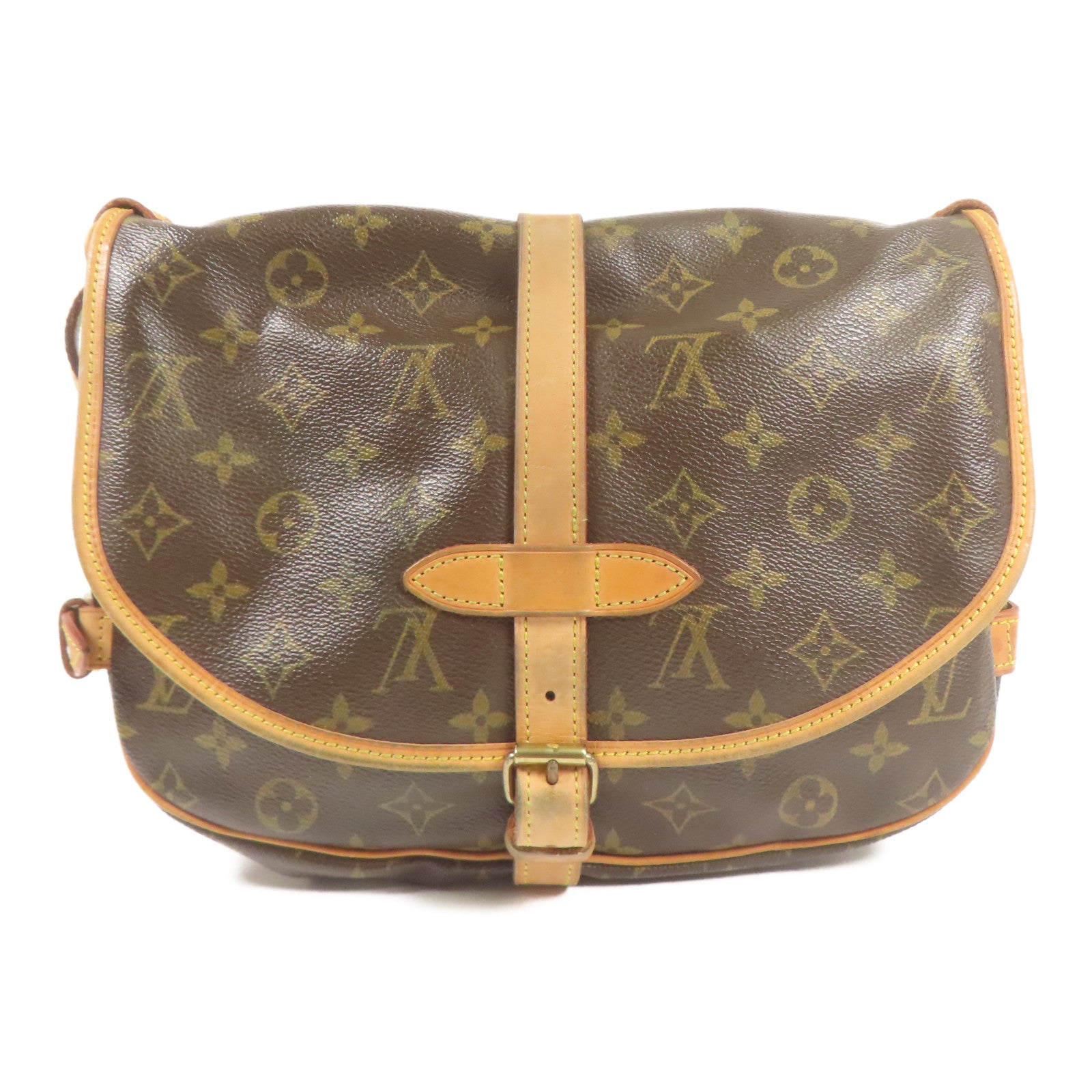 LOUIS VUITTON LV GHW Saumur 30 Shoulder Bag M42256 Monogram Brown