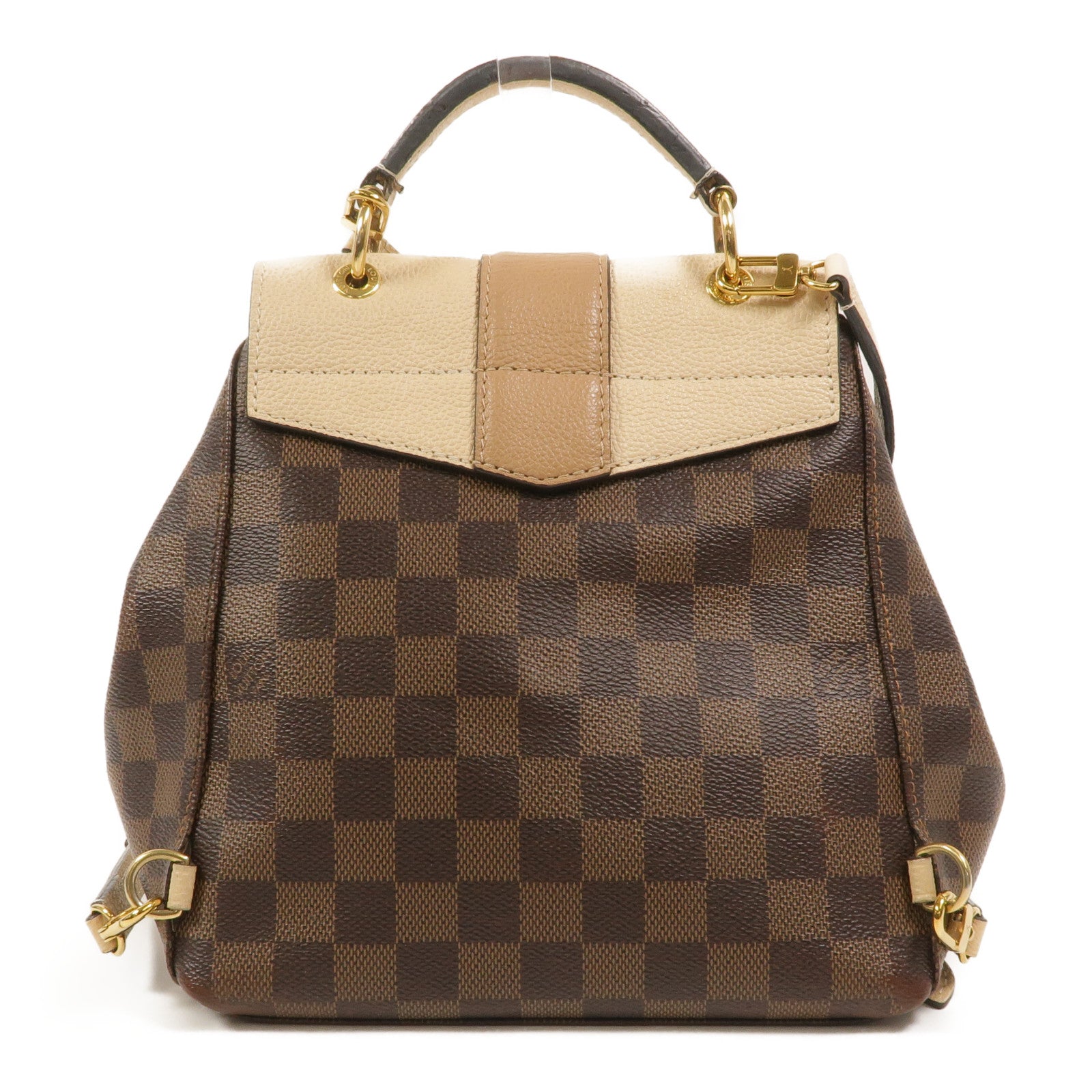LOUIS VUITTON Damier Clapton金扣背包