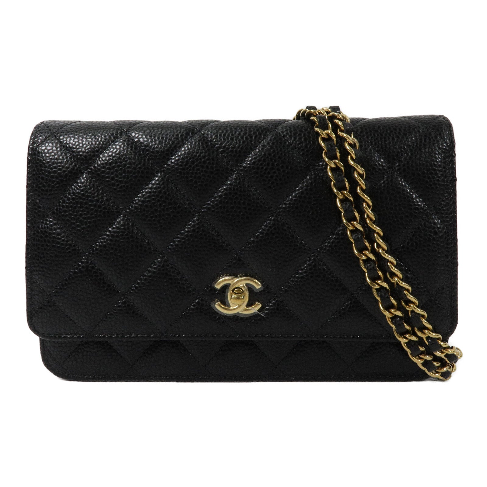 CHANEL 牛皮皮革WOC Wallet On Chain鏈帶肩背袋