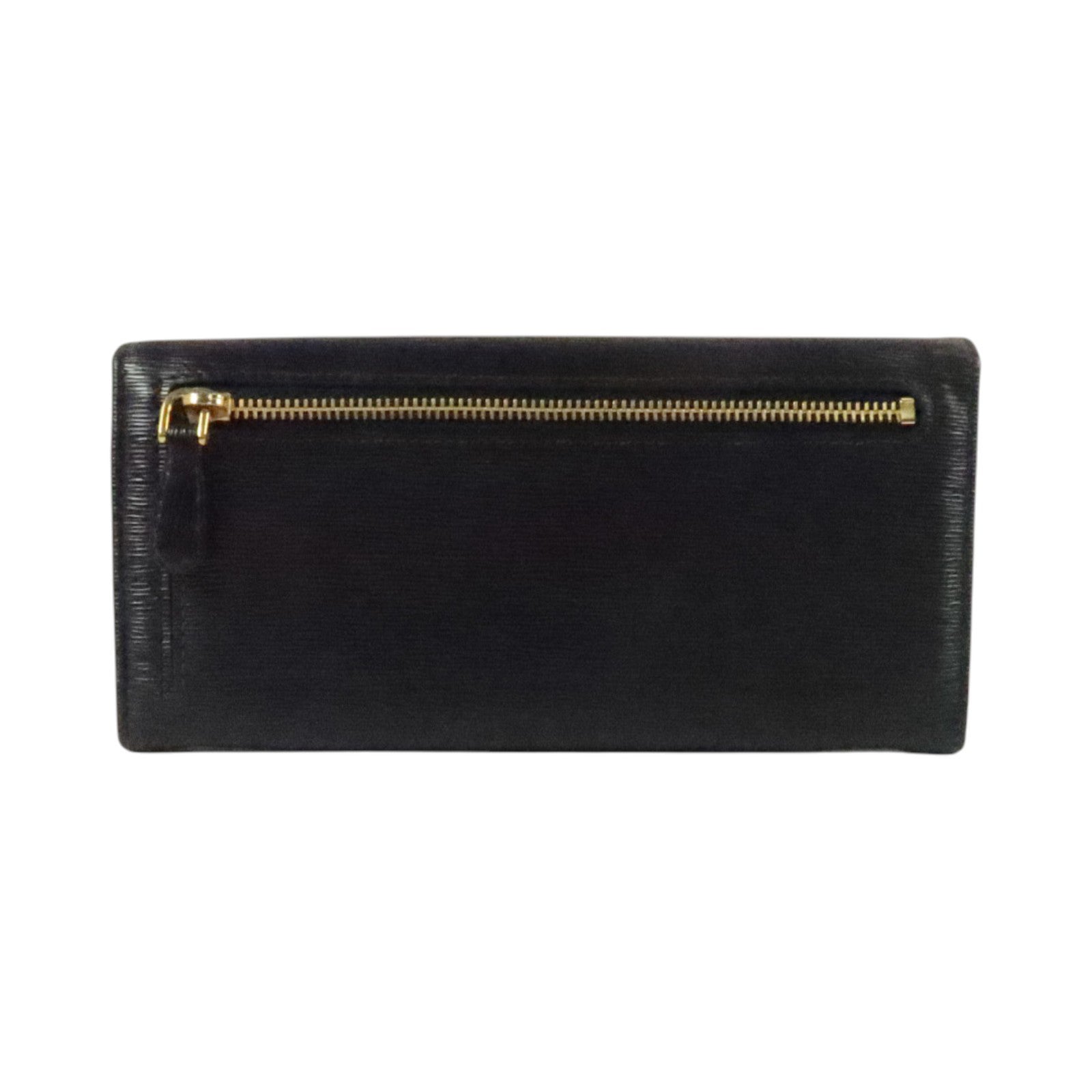 PRADA Saffiano皮革Long Wallet金扣長錢包