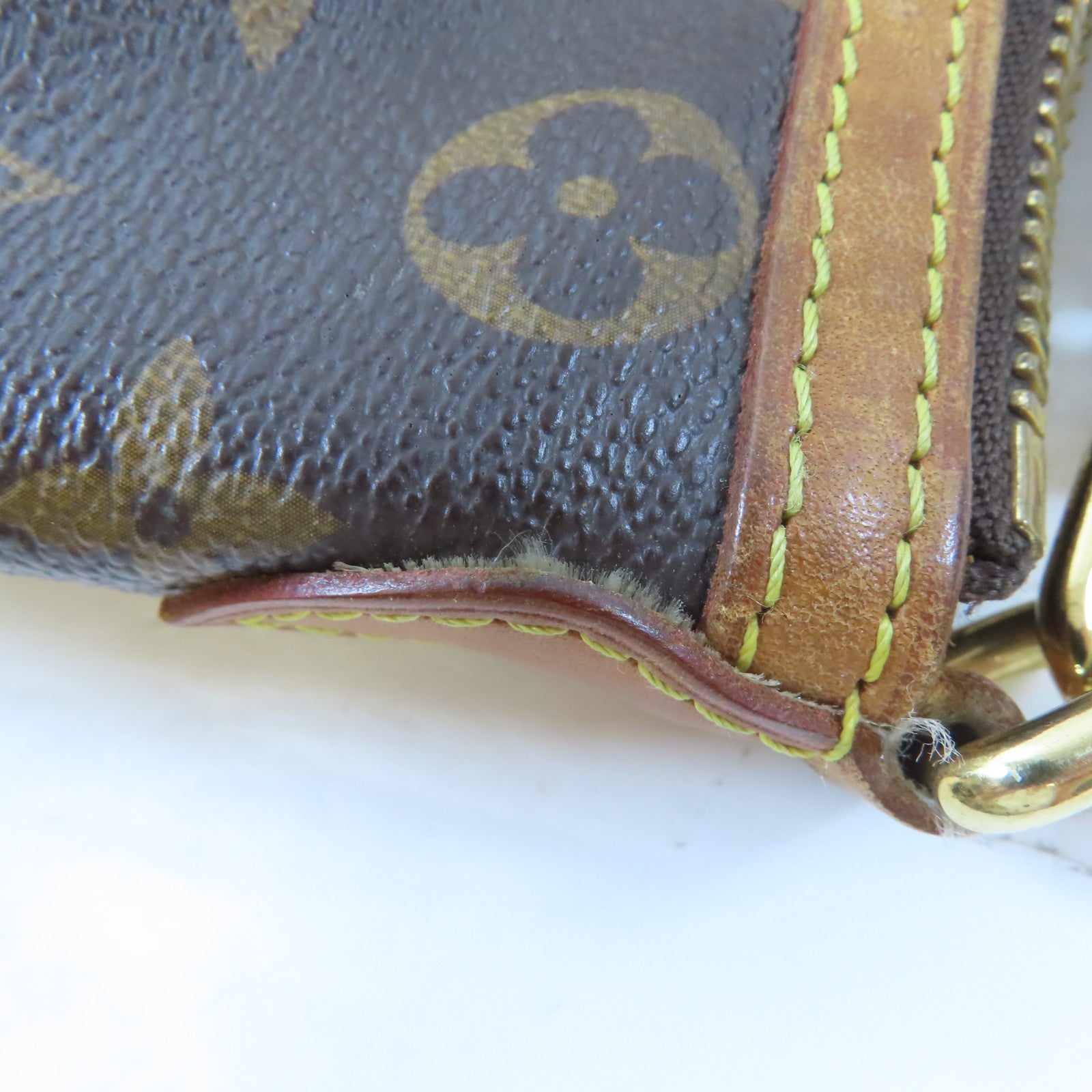 LOUIS VUITTON Monogram Palermo PM金扣手挽肩背兩用袋棕色