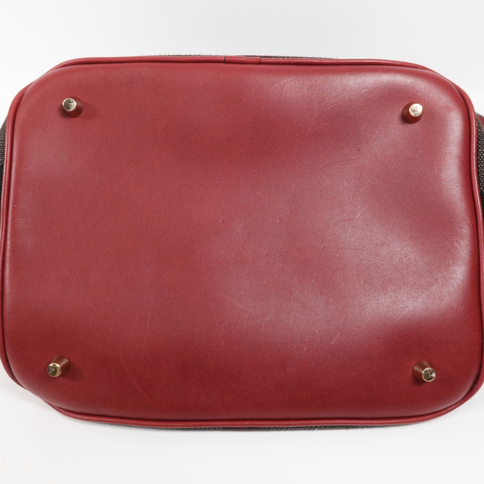 BURBERRY 帆布/牛皮皮革Shoulder Bag金扣手挽肩背兩用袋