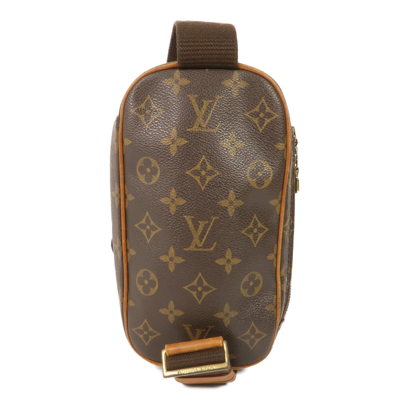 LOUIS VUITTON Monogram Pochette Gange金扣腰包