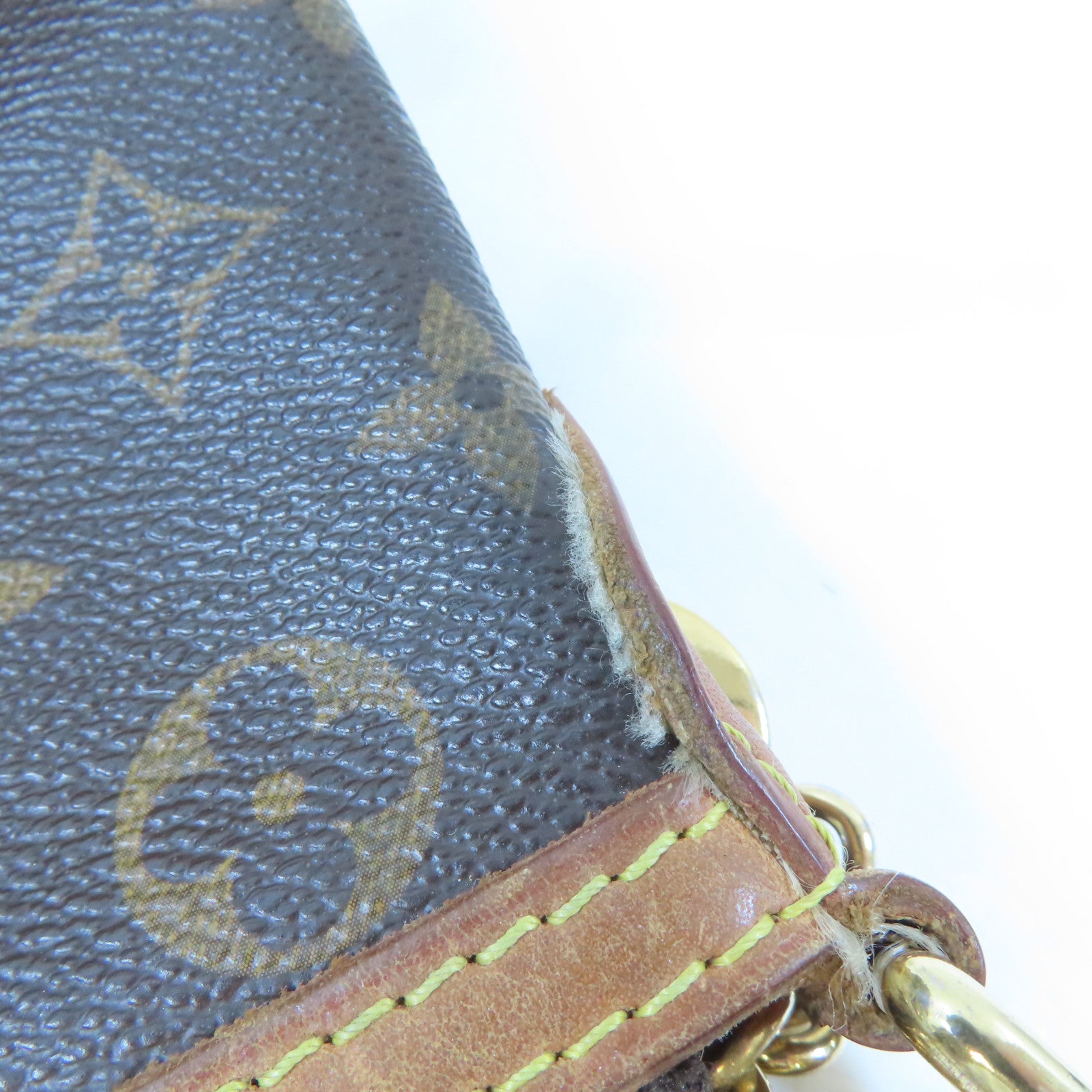 LOUIS VUITTON Monogram Palermo PM金扣手挽肩背兩用袋棕色