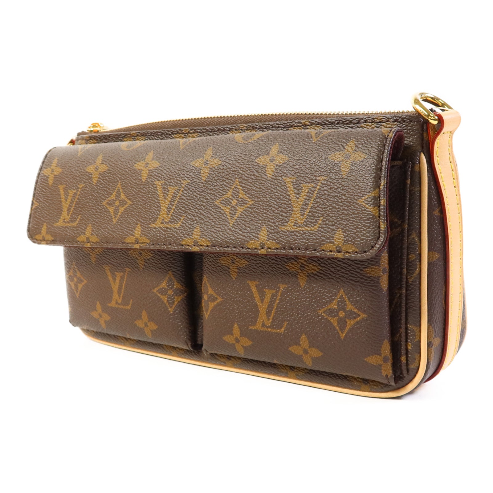 LOUIS VUITTON Monogram Vivacite金扣手挽肩背兩用袋