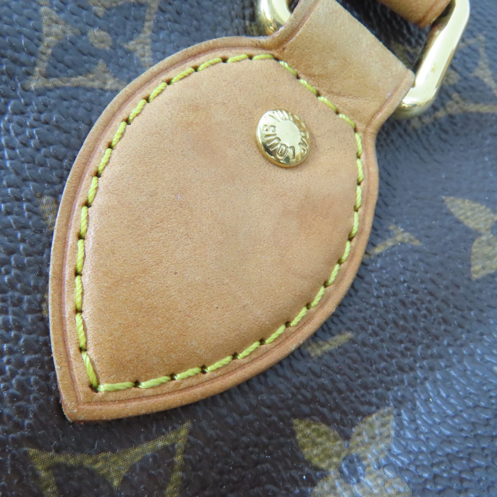 LOUIS VUITTON Monogram Palermo PM金扣手挽肩背兩用袋棕色