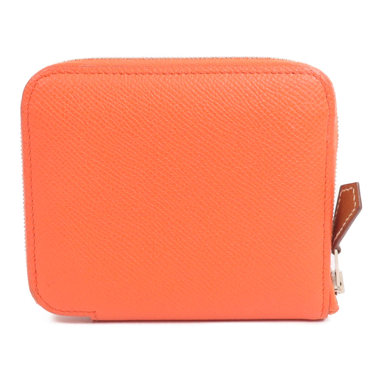 HERMES Epsom皮革Silk'In Compact Wallet錢包Capucine