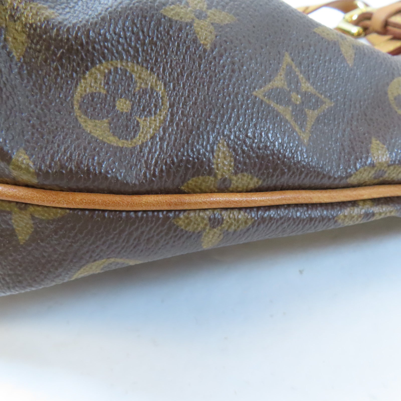 LOUIS VUITTON Monogram Palermo PM金扣手挽肩背兩用袋棕色