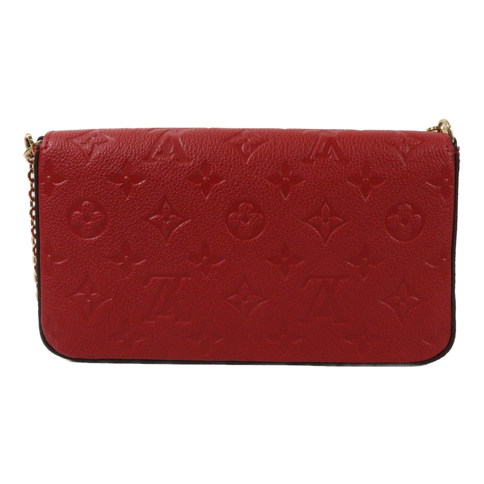LOUIS VUITTON Monogram Empreinte Felicie Pochette鏈帶肩背袋