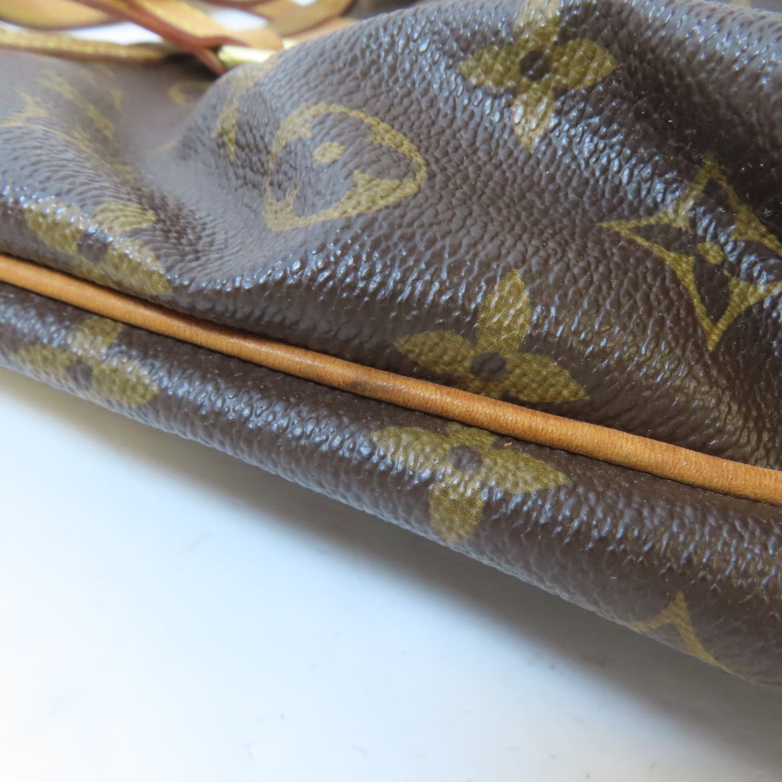 LOUIS VUITTON Monogram Palermo PM金扣手挽肩背兩用袋棕色