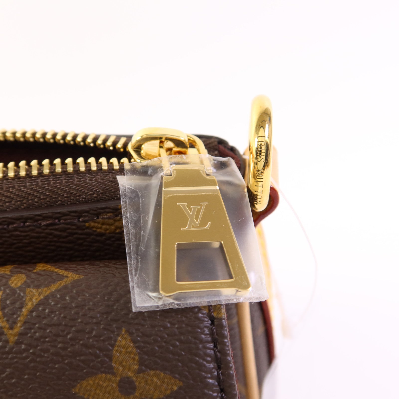 LOUIS VUITTON Monogram Vivacite金扣手挽肩背兩用袋