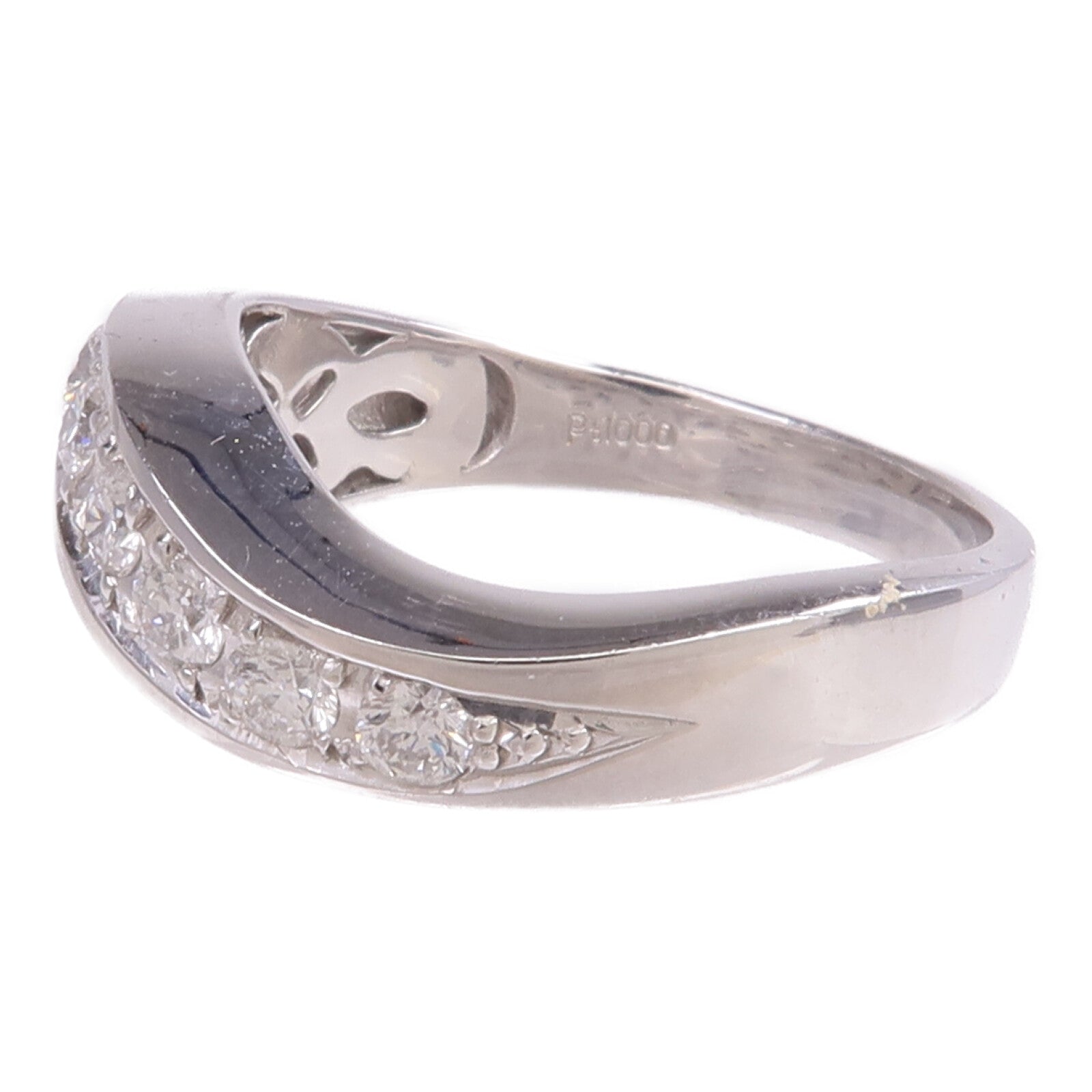 JEWELRY 【激減優惠】PT1000鉑金Diamond Ring鑽石戒指US#8.25