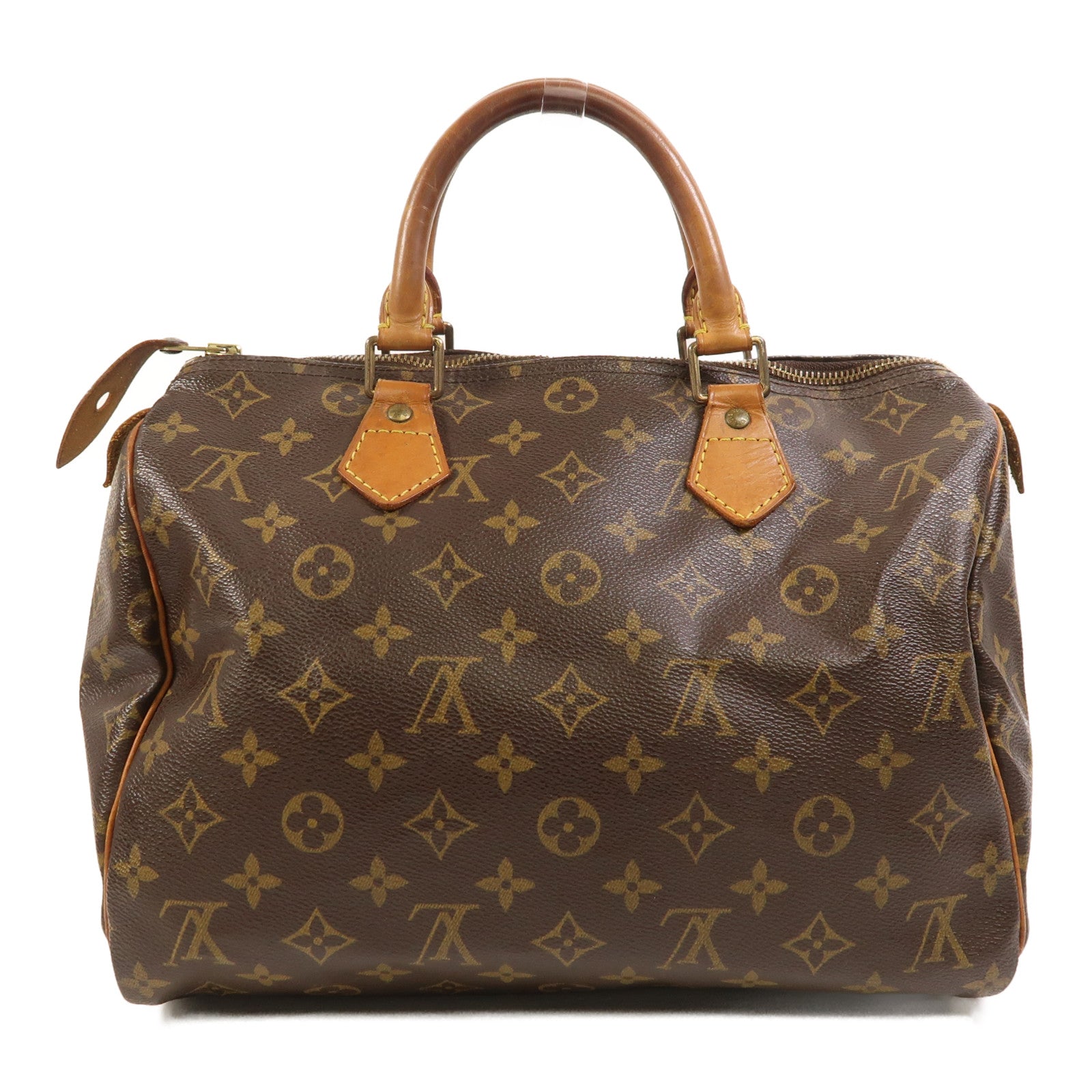 LOUIS VUITTON Monogram Speedy 30金扣手挽袋