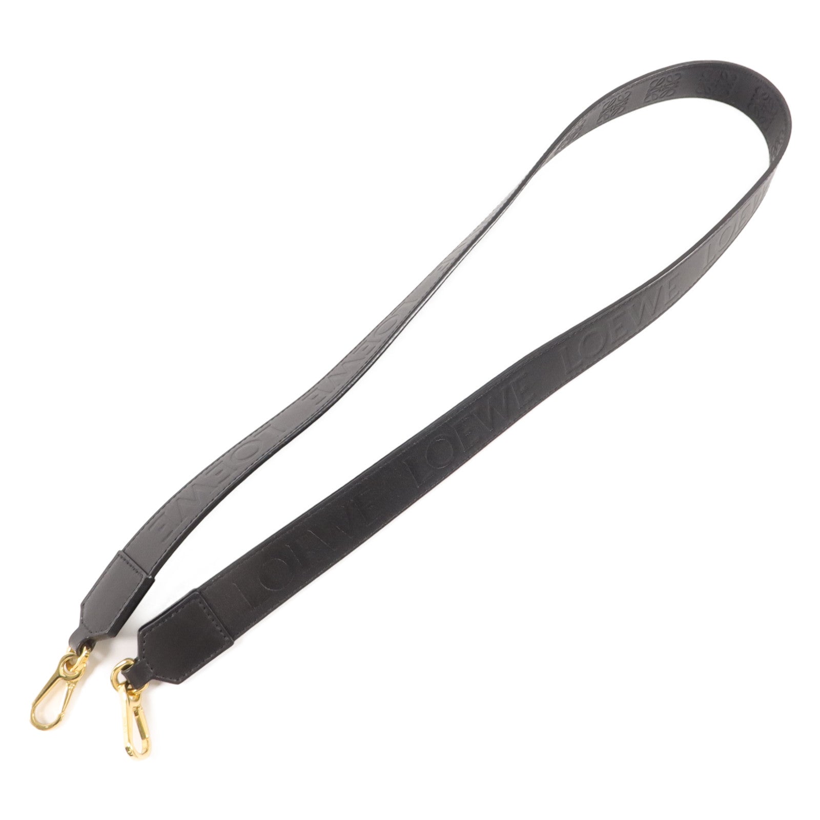LOEWE 牛皮皮革Anagram Strap肩帶