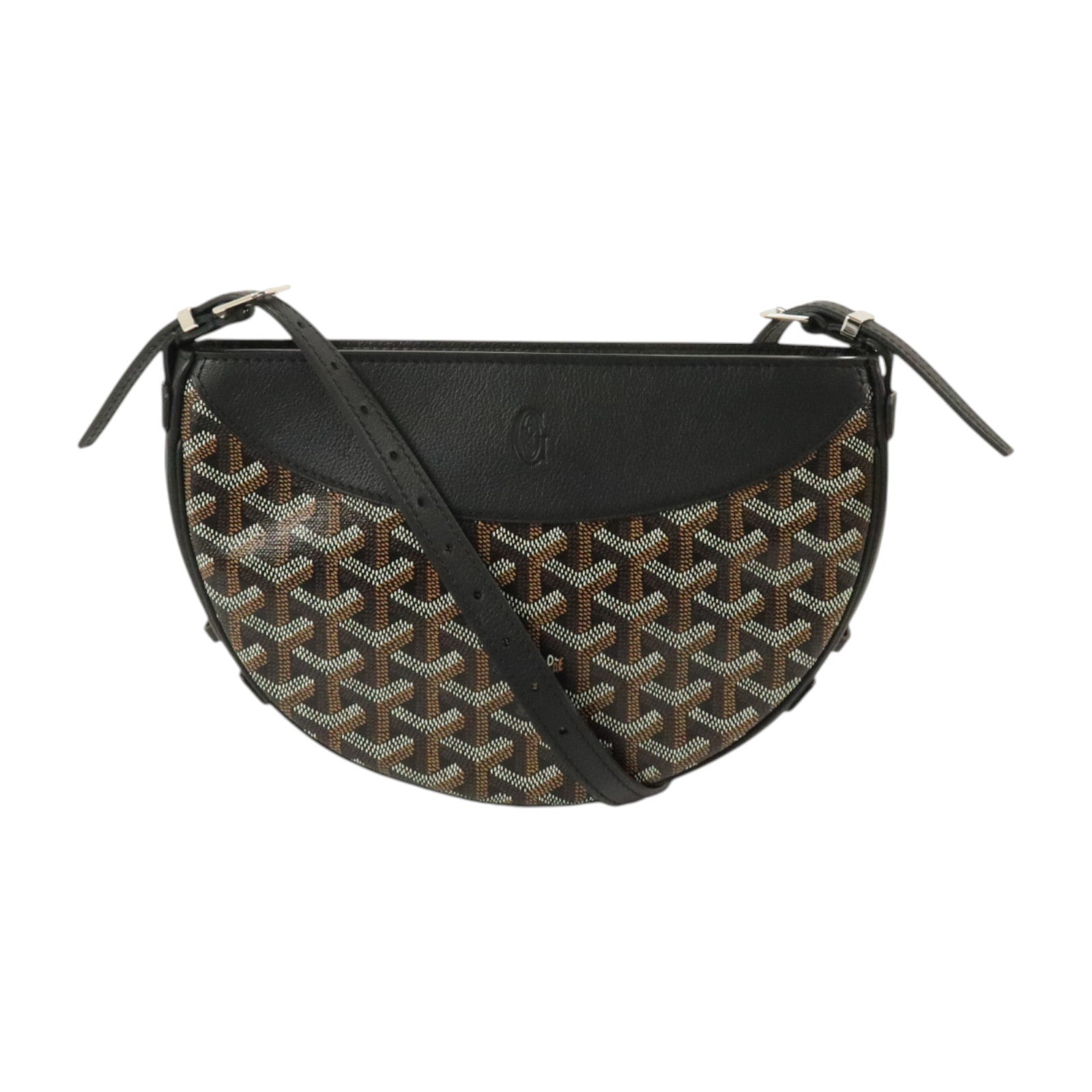 GOYARD 塗層帆布Hirondelle Bag銀扣肩背袋
