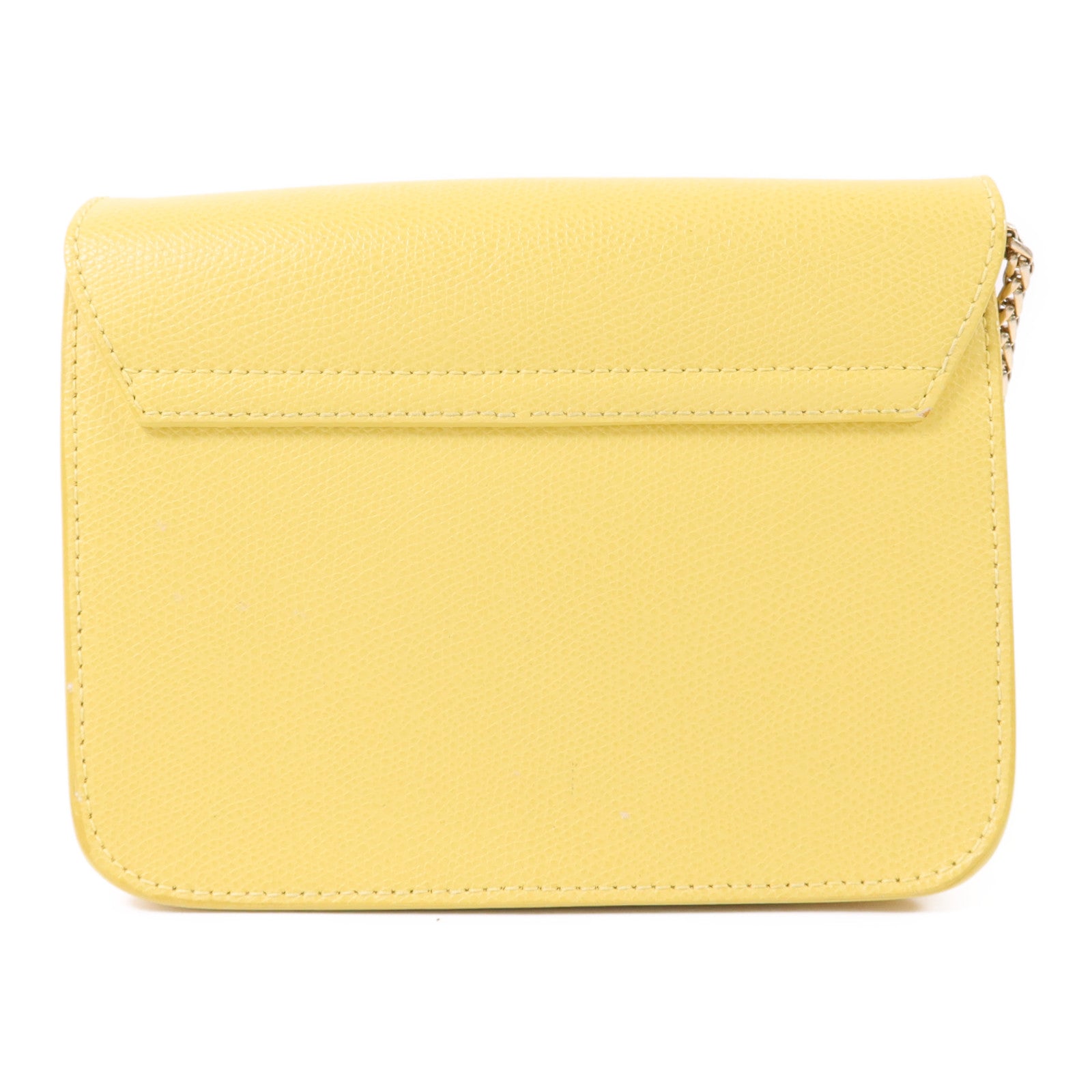 Furla 牛皮皮革Chain Shoulder Bag金扣鏈帶肩背袋