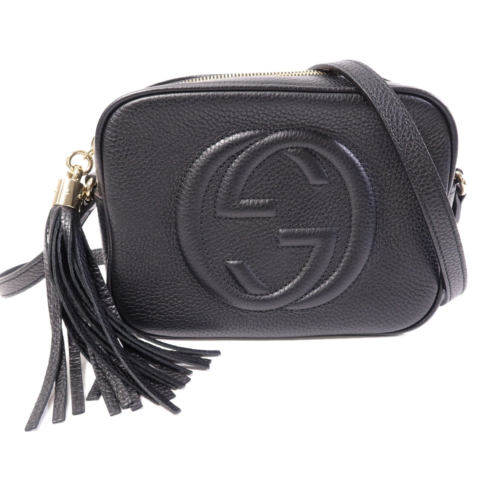 GUCCI 牛皮皮革Soho Disco Bag金扣肩背袋