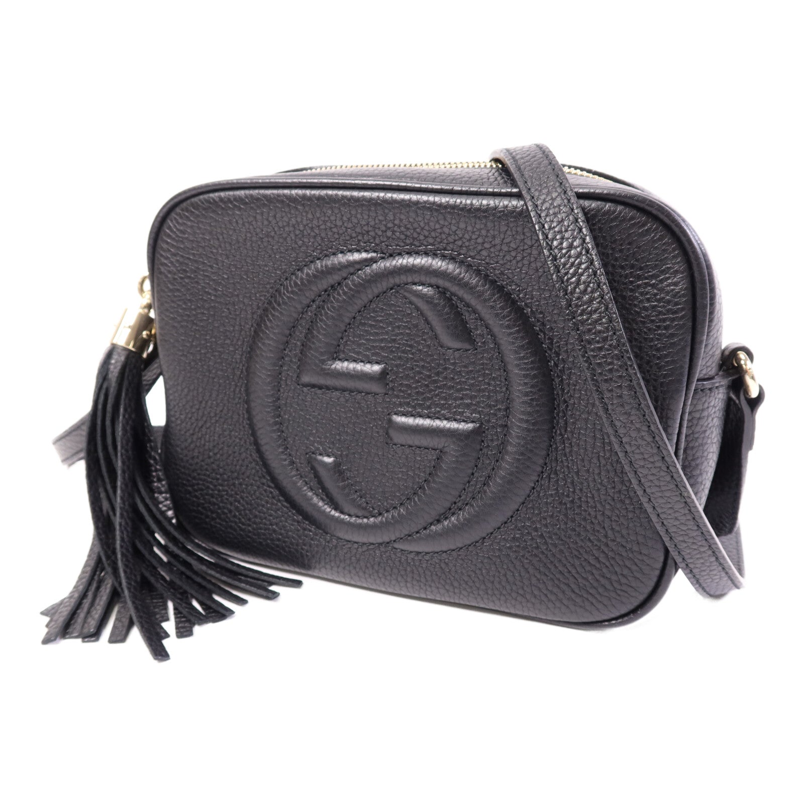 GUCCI 牛皮皮革Soho Disco Bag金扣肩背袋