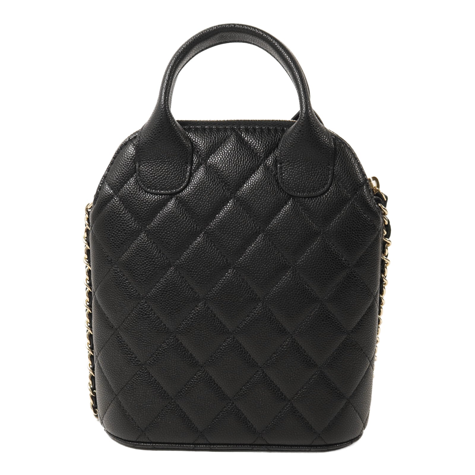 CHANEL 牛皮皮革Chain Shoulder鏈帶手挽肩背兩用袋