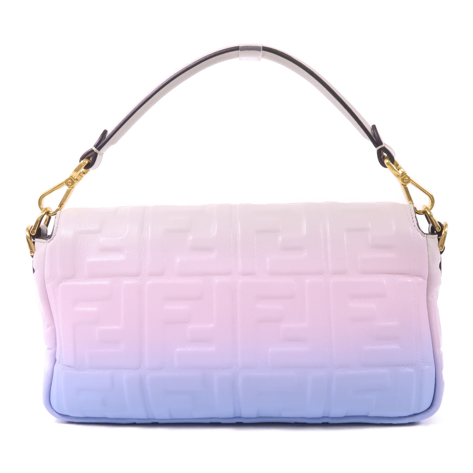 FENDI 牛皮皮革Baguette金扣手挽肩背兩用袋