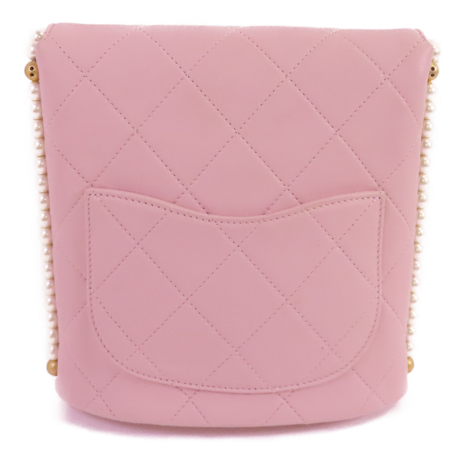 CHANEL 【激減優惠】牛皮皮革Chain Shoulder金扣肩背袋